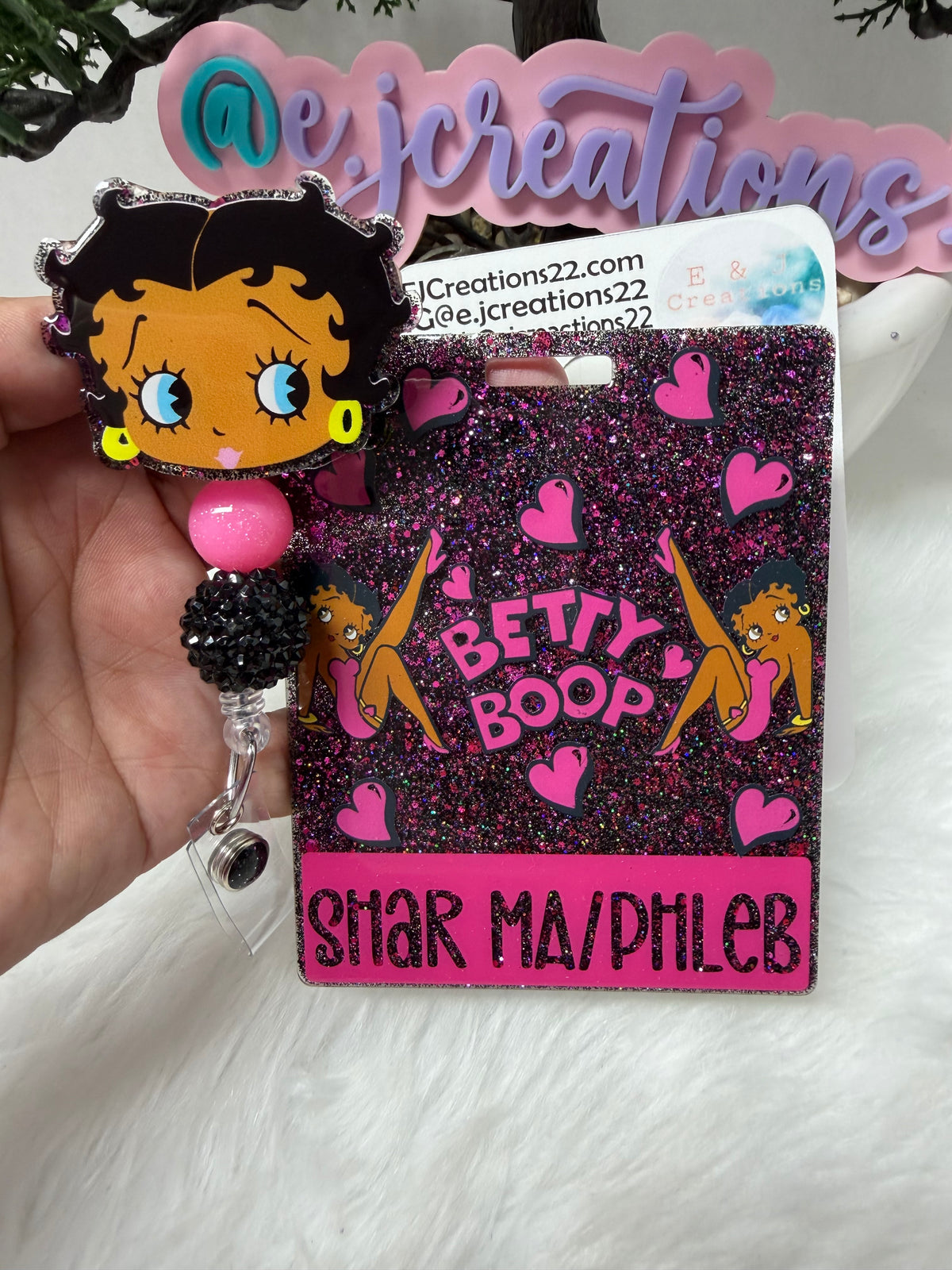 Pink Betty Badge Buddy Set