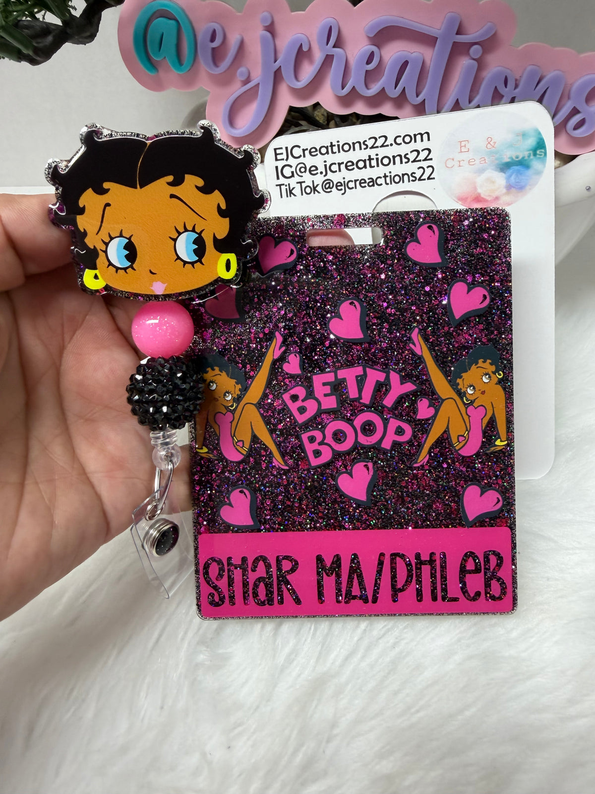 Pink Betty Badge Buddy Set