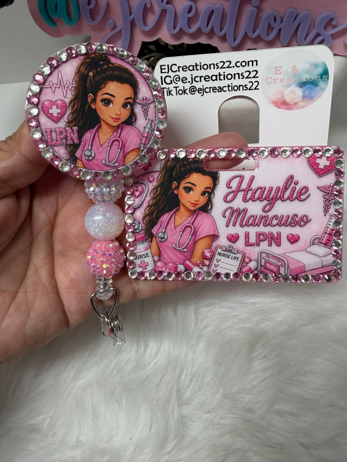 Custom Cartoon Character ID Badge Set