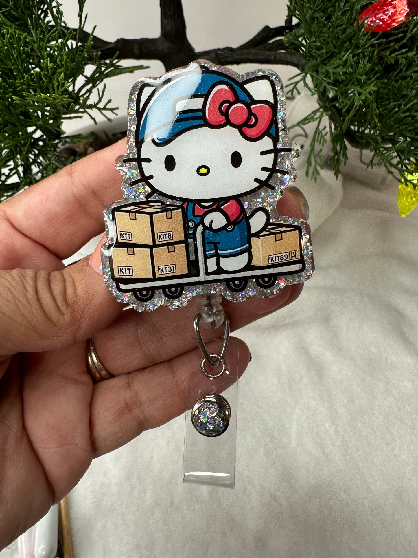 #2 Kitty Warehouse Worker Badge Reel