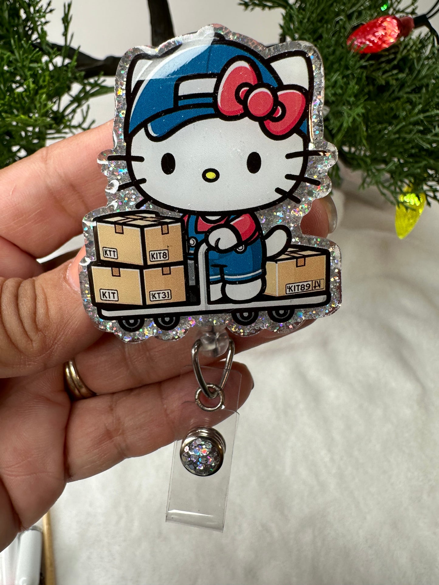 #2 Kitty Warehouse Worker Badge Reel