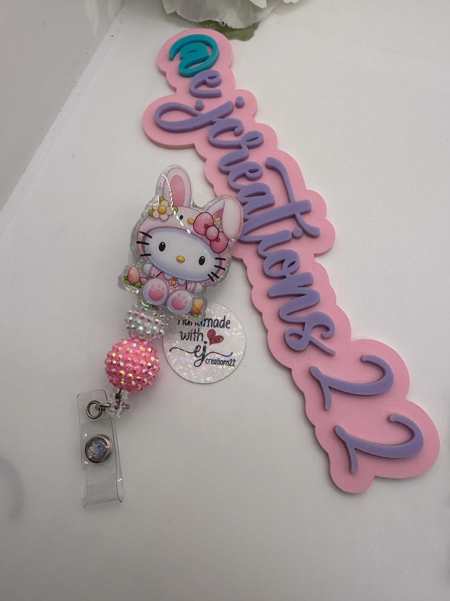 Easter Kitty Badge Reel