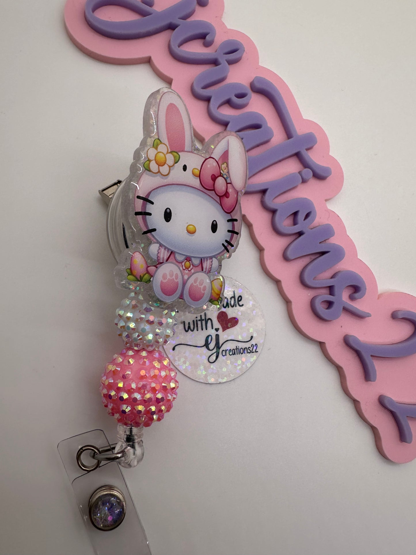 Easter Kitty Badge Reel