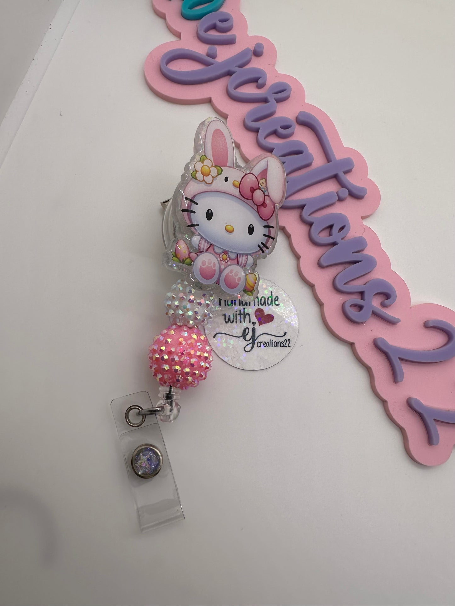 Easter Kitty Badge Reel