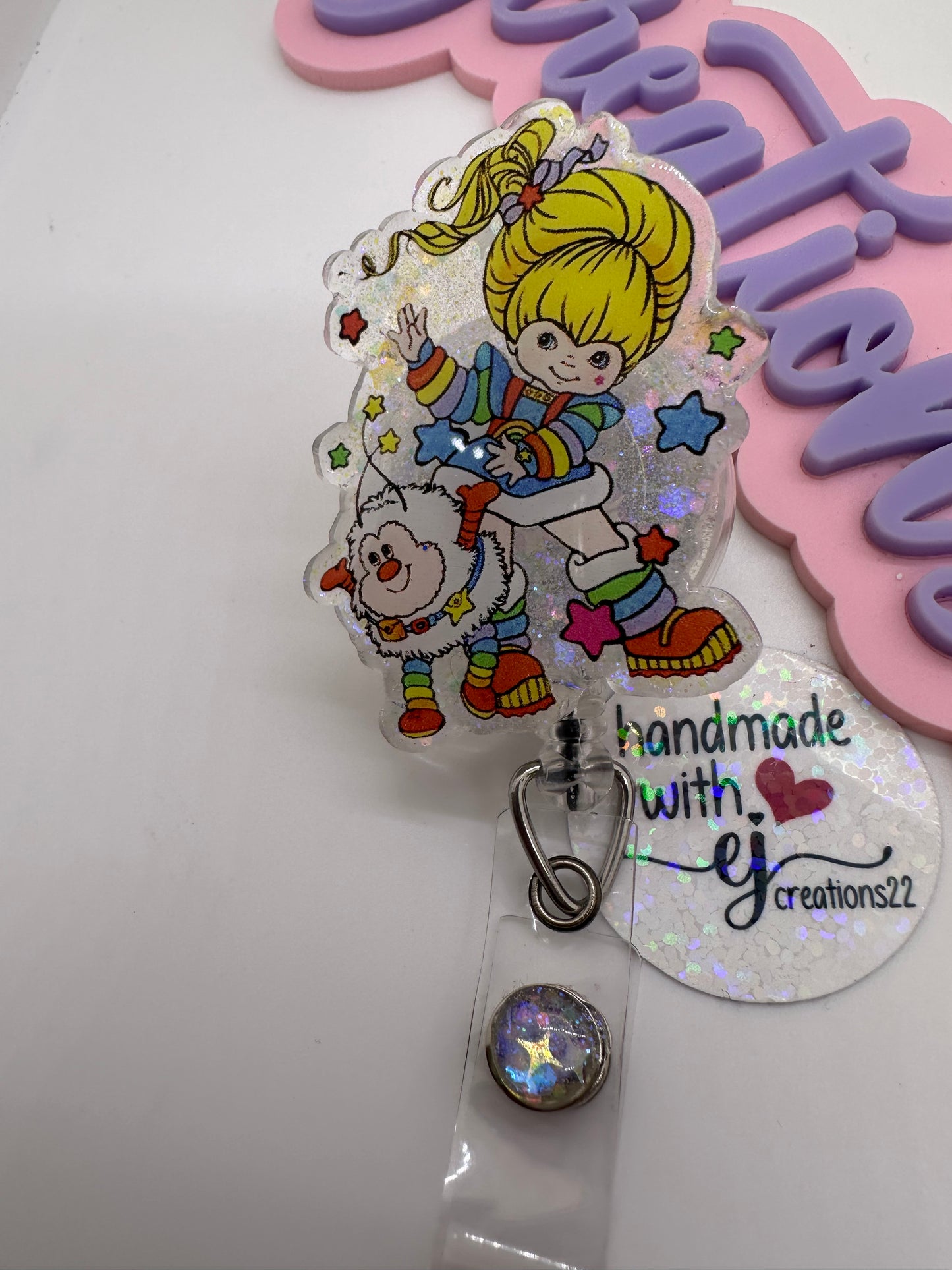 Rainbow Girl and Twink Cartoon Badge Reel