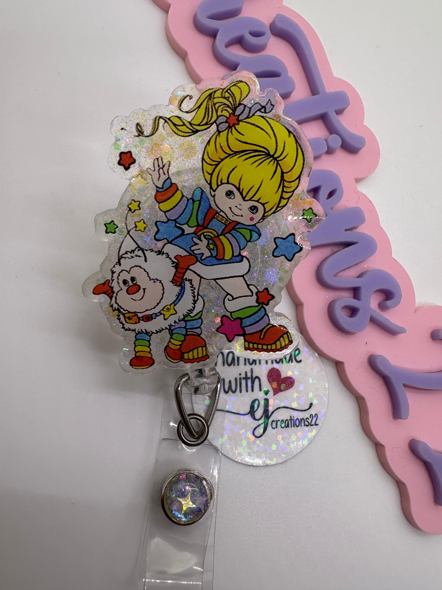 Rainbow Girl and Twink Cartoon Badge Reel