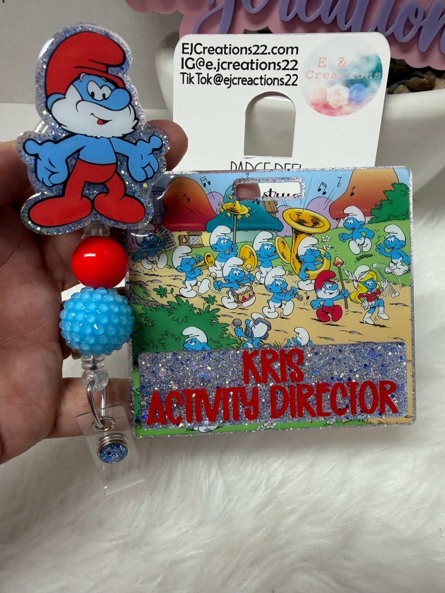 Papa Smurf Badge Buddy Set