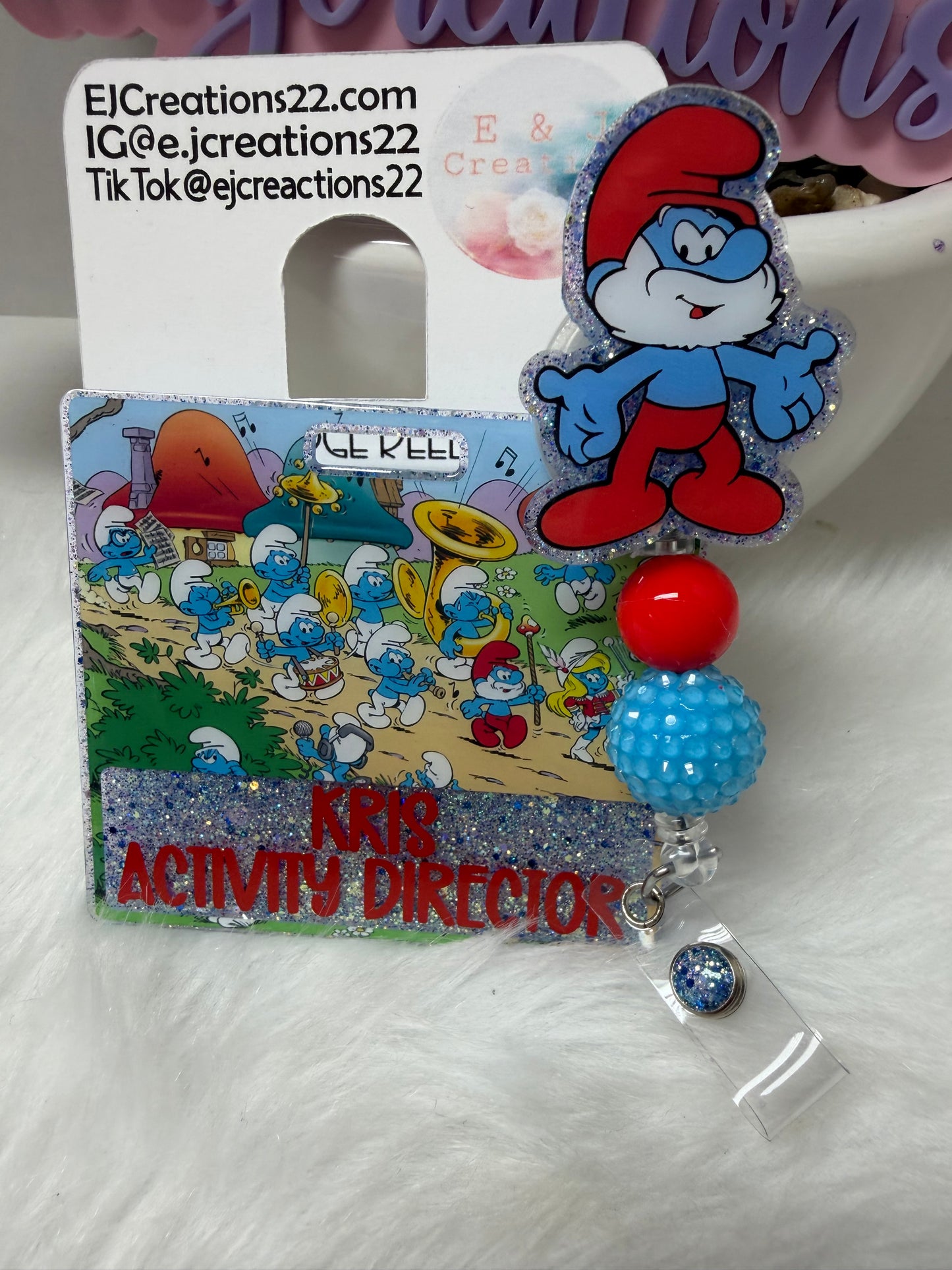 Papa Smurf Badge Buddy Set