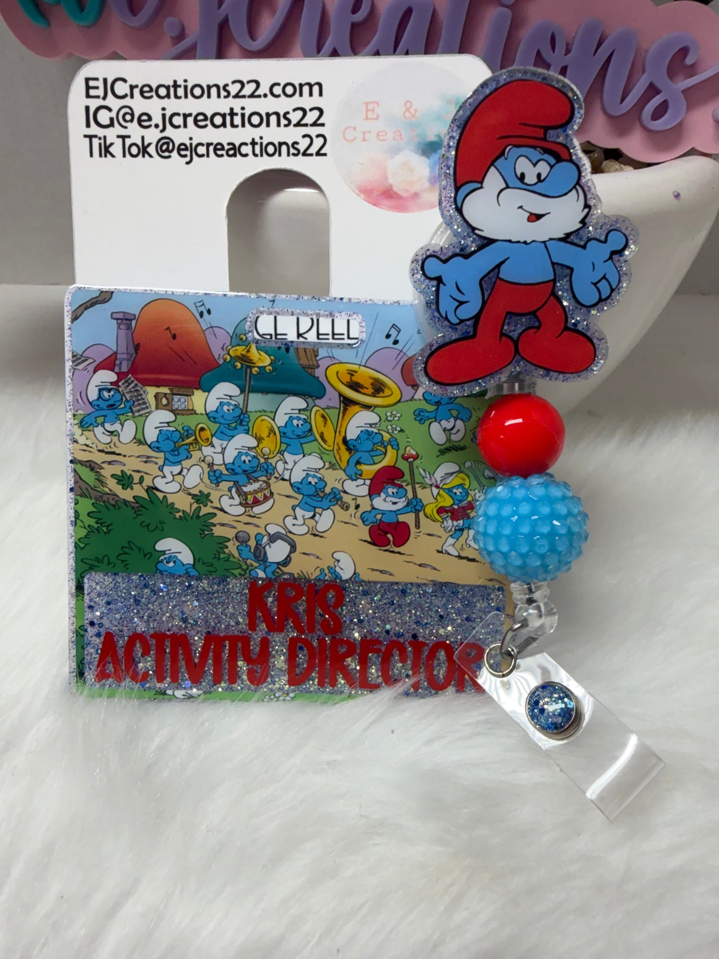 Papa Smurf Badge Buddy Set