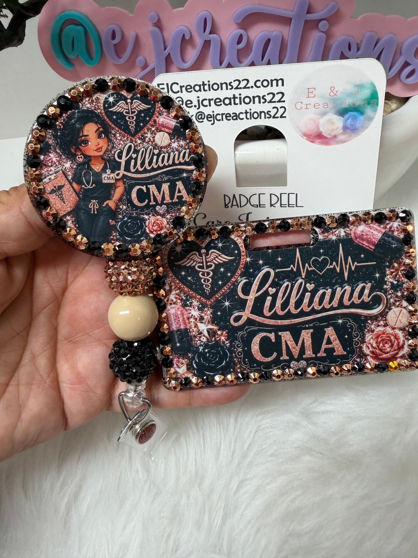 BEDAZZLE ID BADGE SET