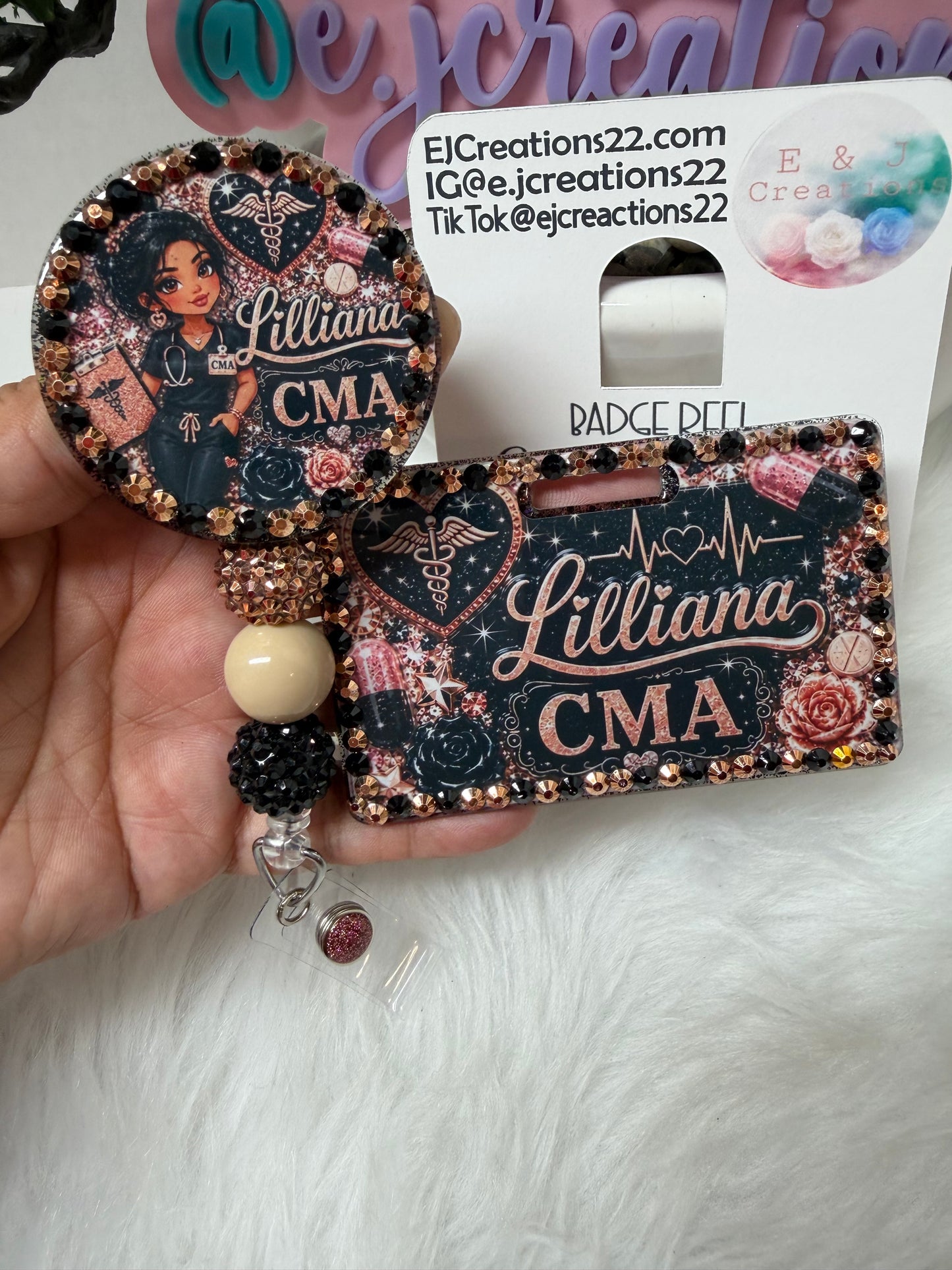 BEDAZZLE ID BADGE SET