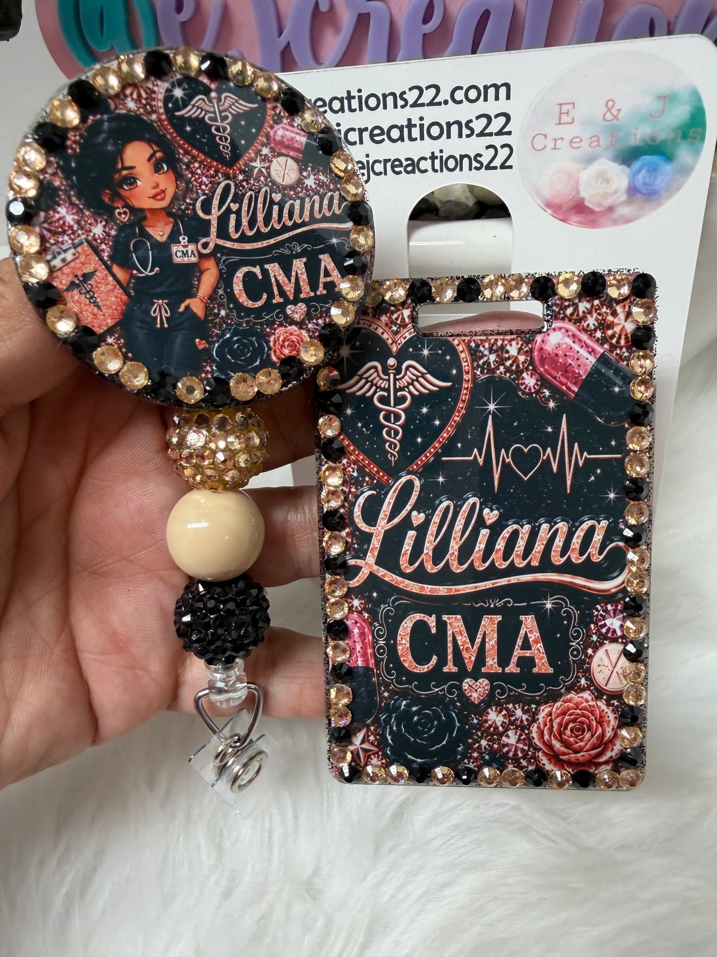 BEDAZZLE ID BADGE SET