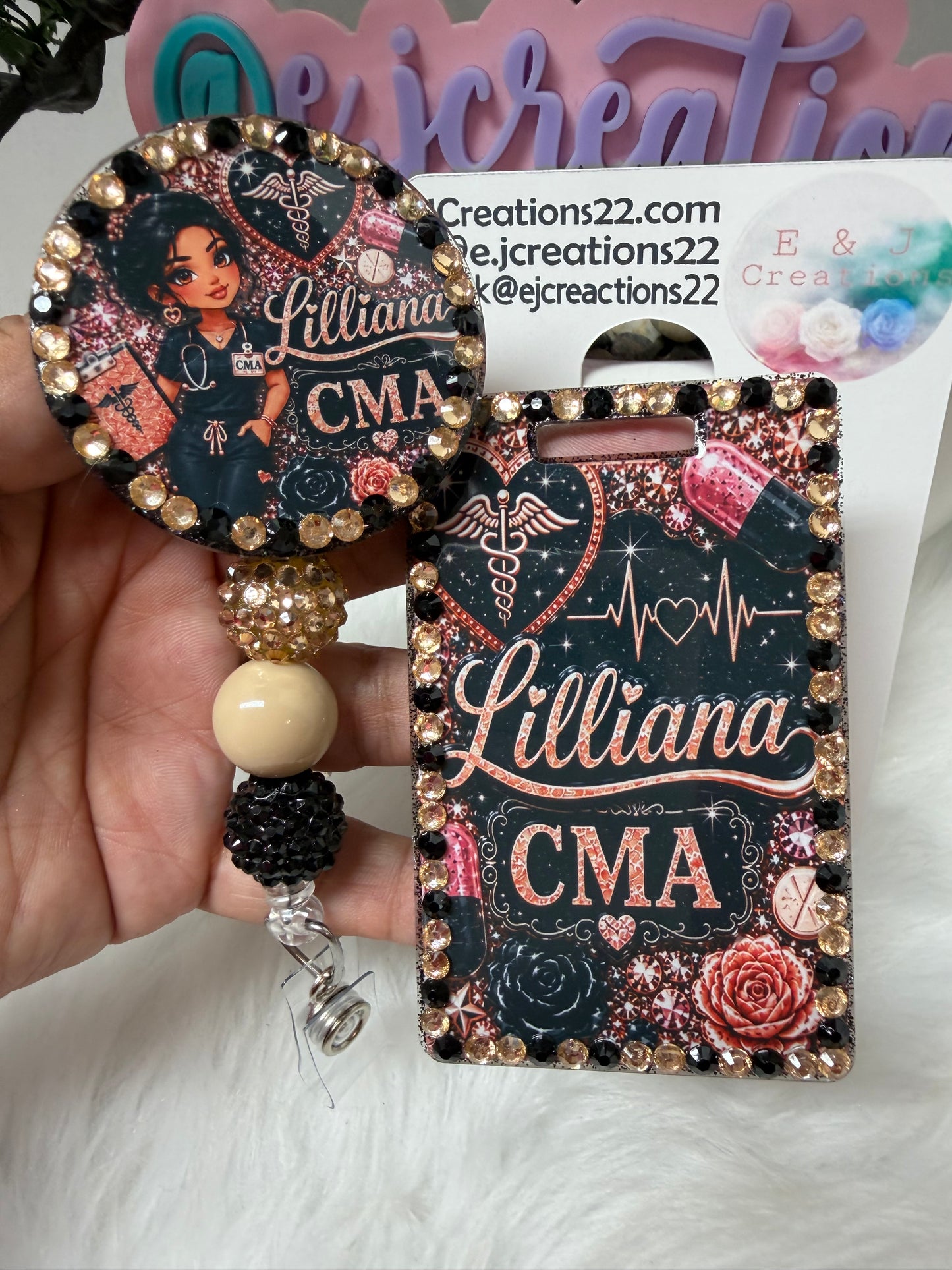 BEDAZZLE ID BADGE SET