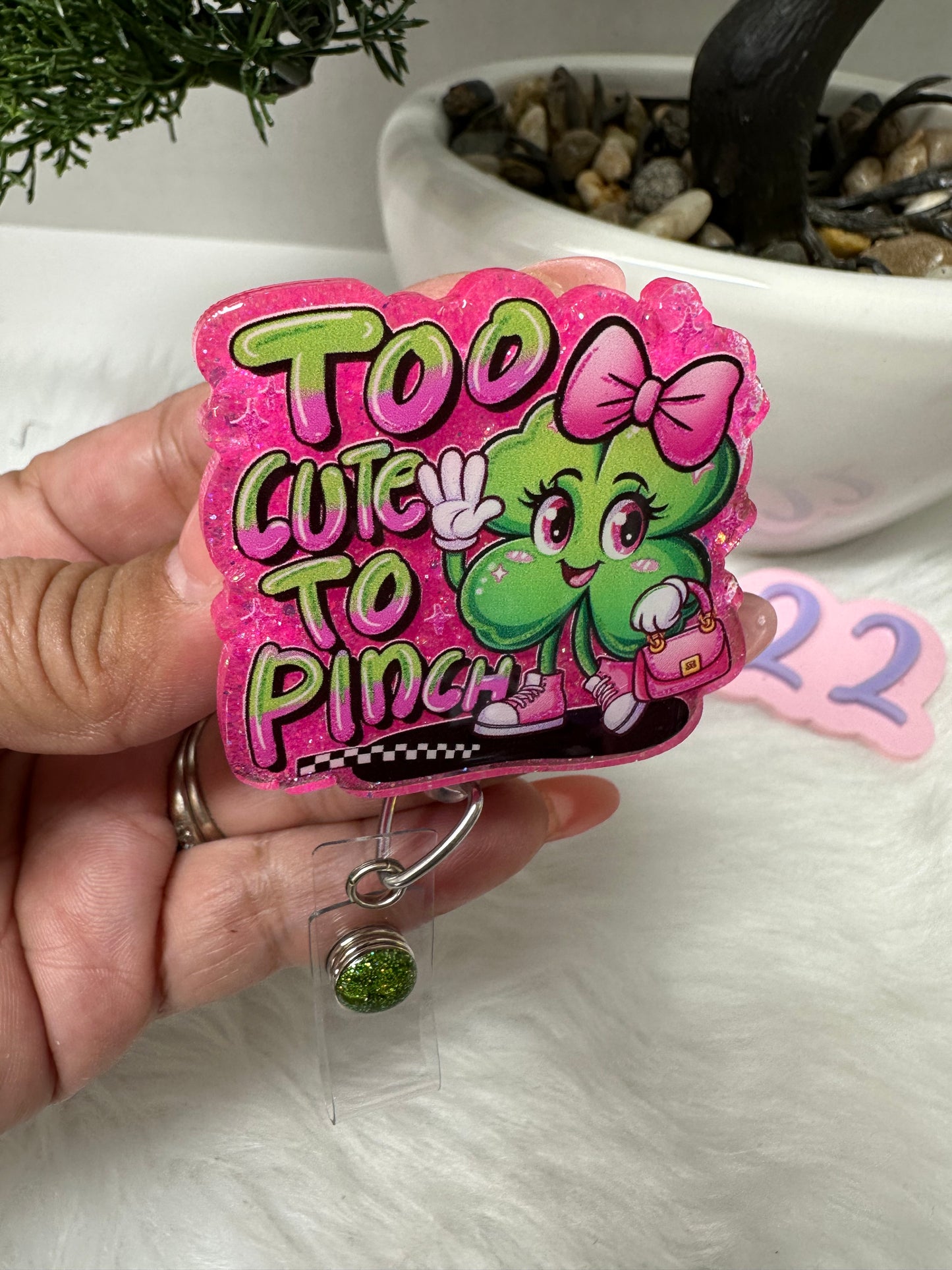 Too Cute To Pinch Badge Reel