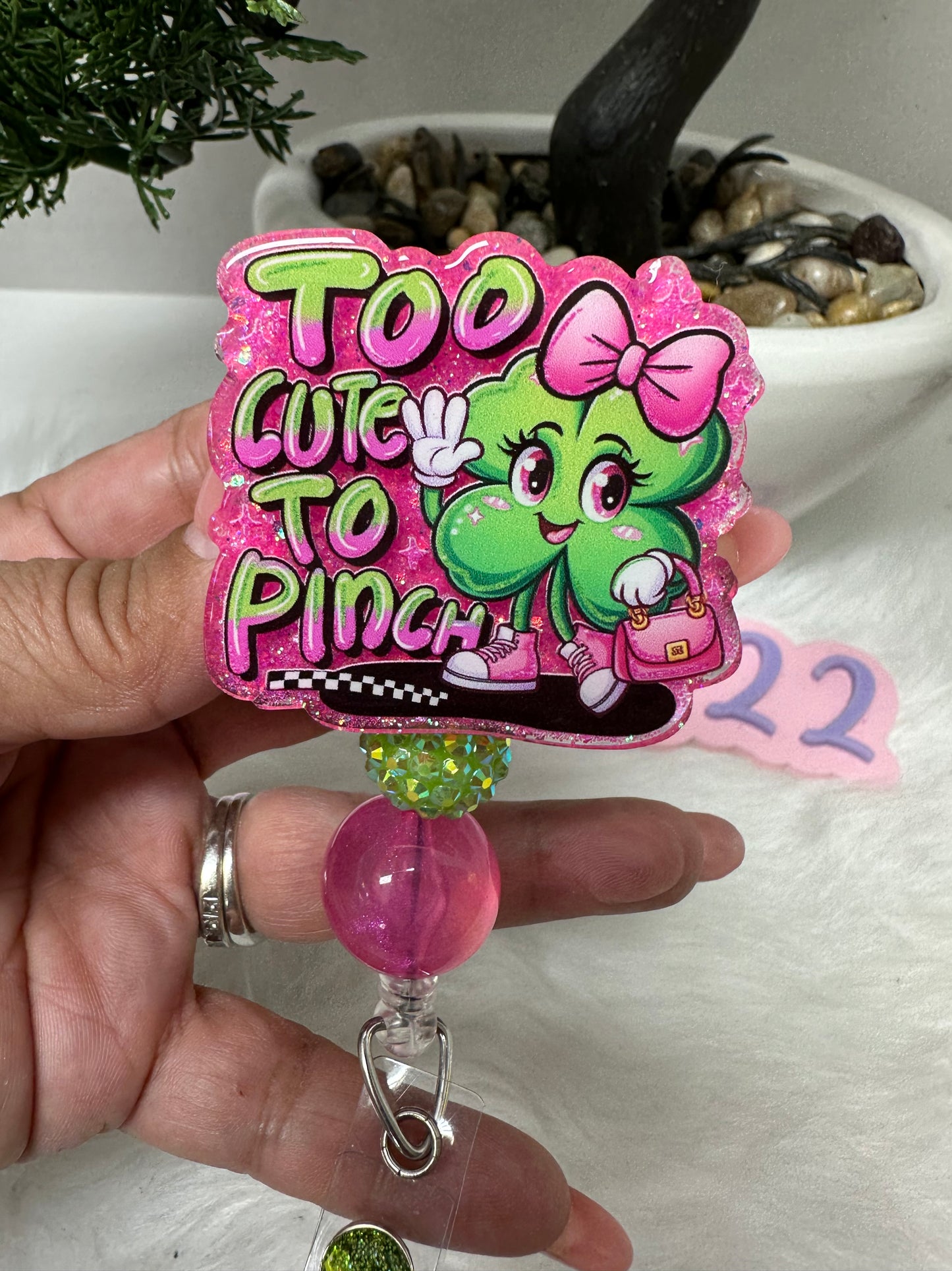 Too Cute To Pinch Badge Reel