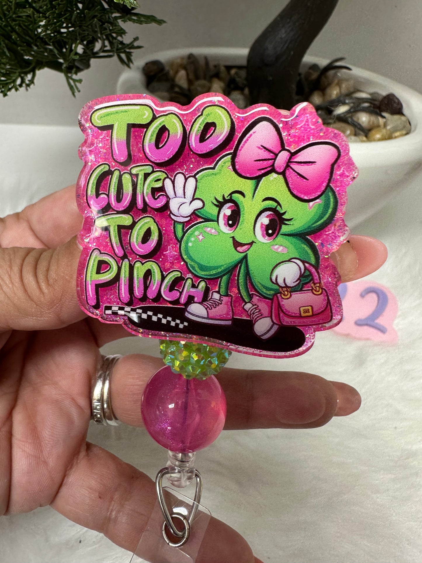 Too Cute To Pinch Badge Reel