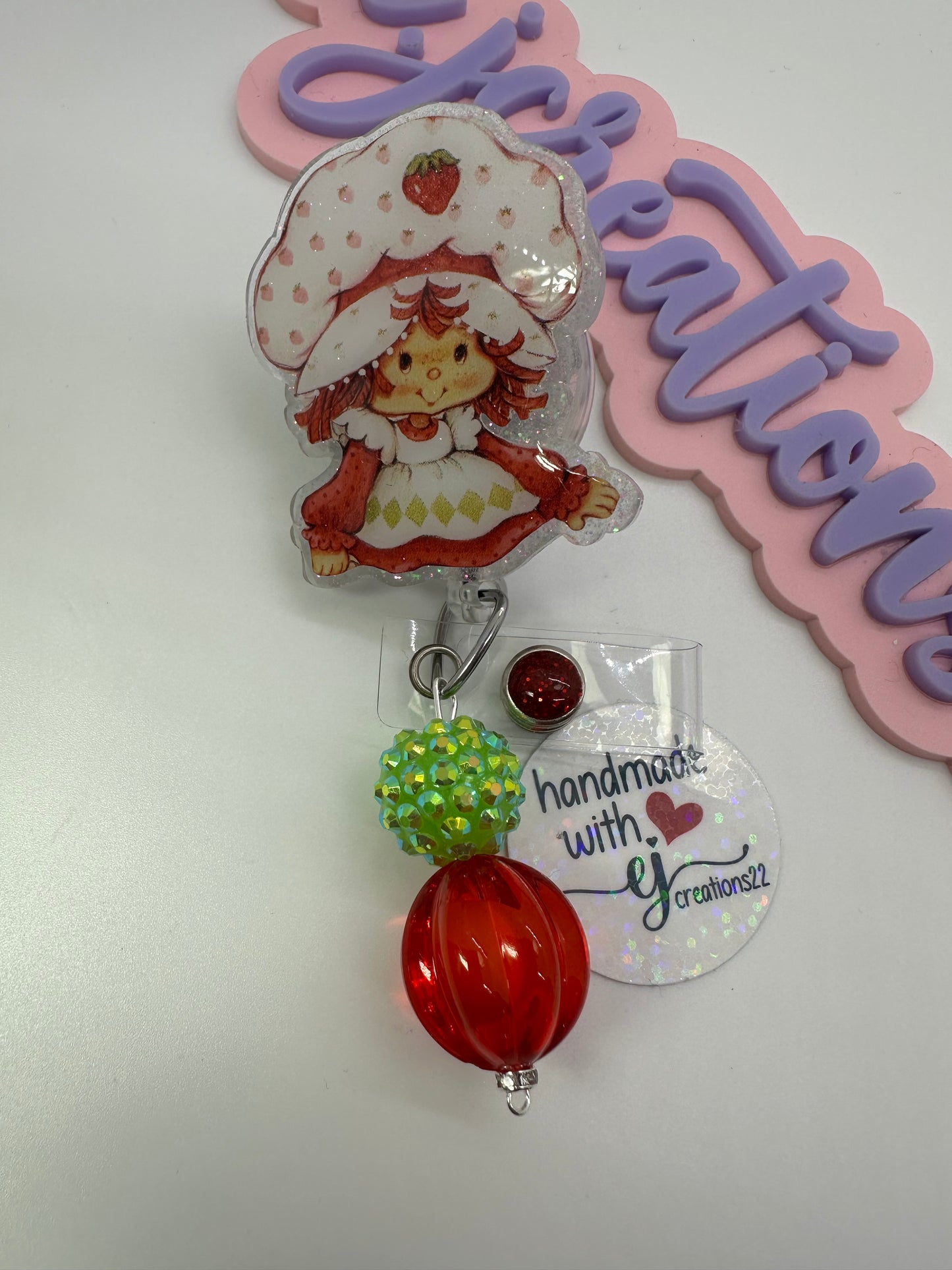 Strawberry Girl Badge Reel