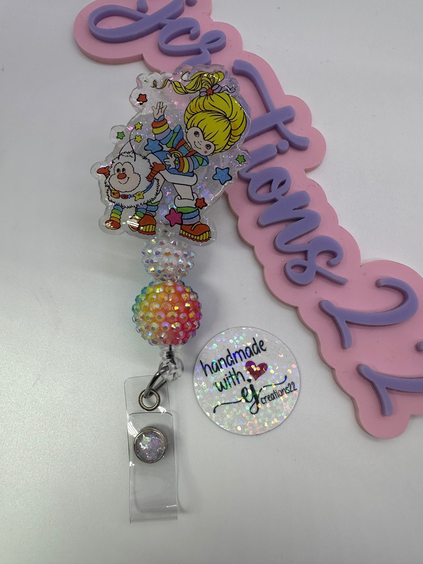 Rainbow Girl and Twink Cartoon Badge Reel