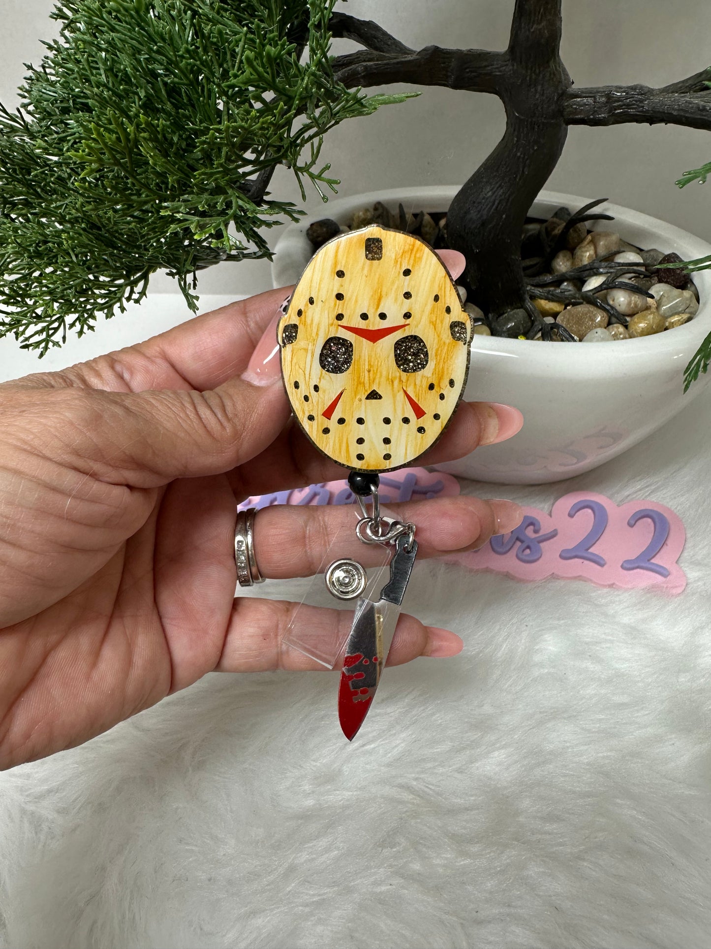 Hockey Mask Badge Reel