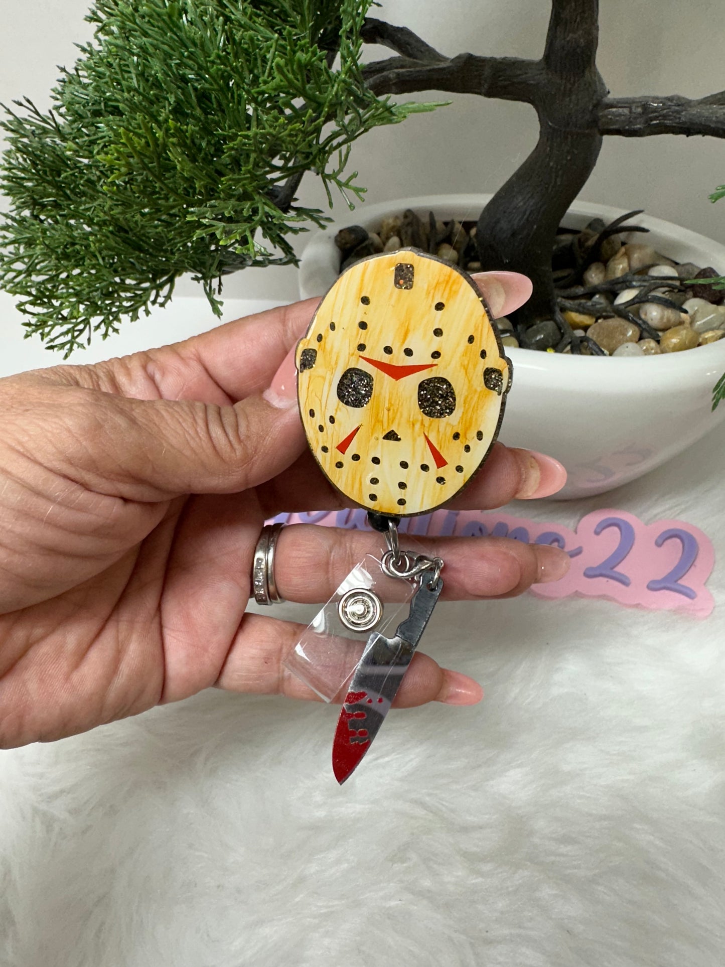 Hockey Mask Badge Reel