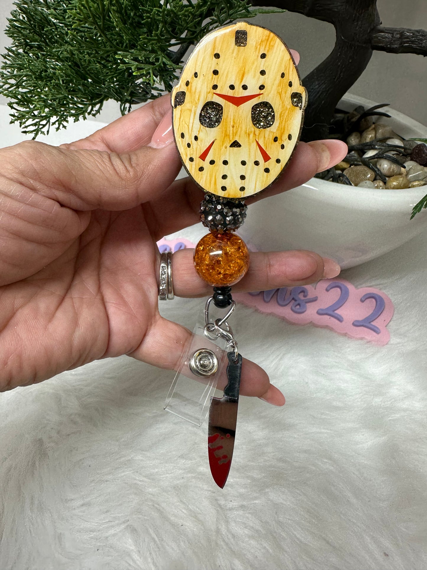 Hockey Mask Badge Reel