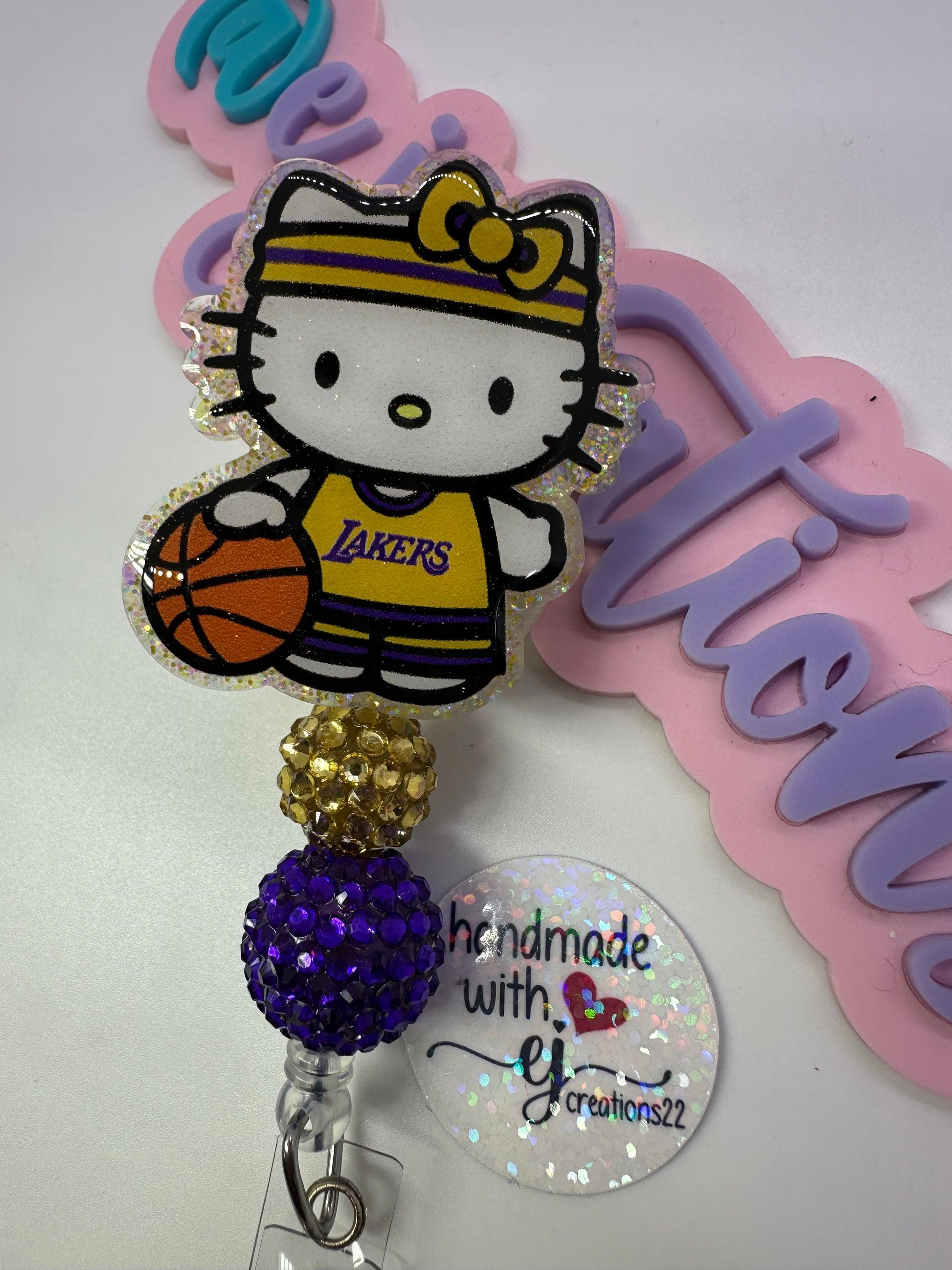 Hello Kitty Laker Badge Reel 