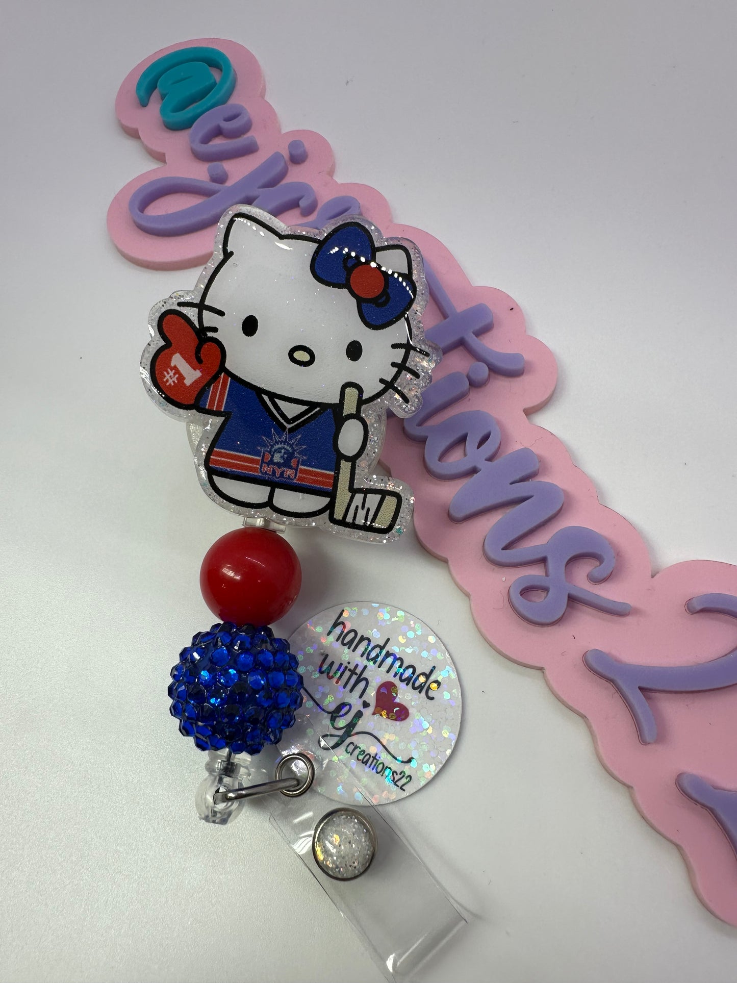 Hockey Kitty Badge Reel