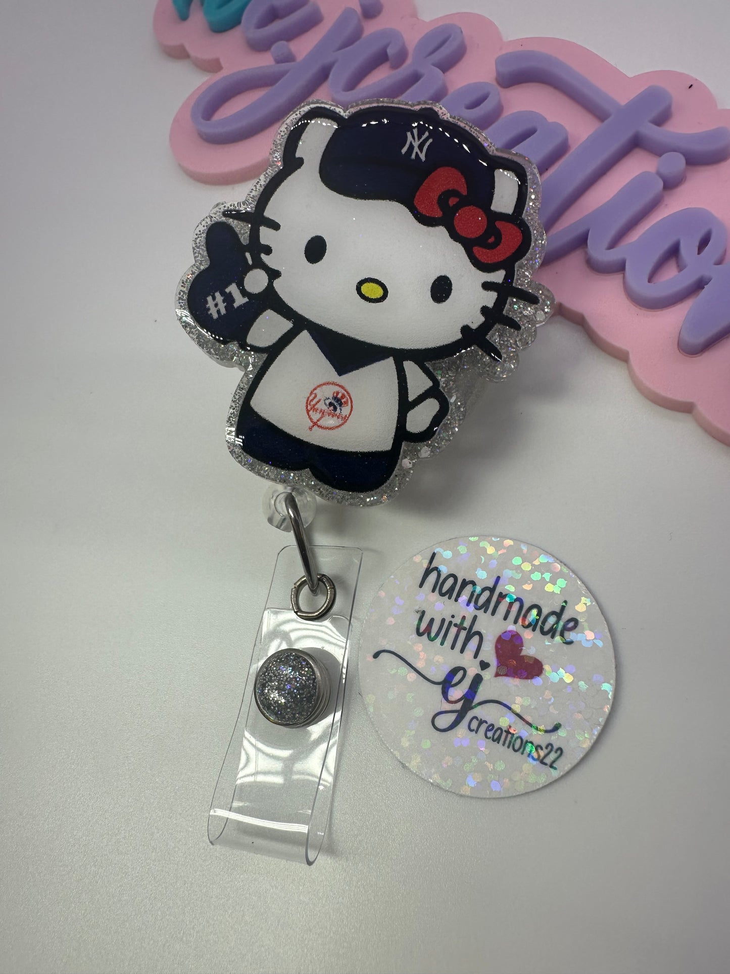 Kitty Baseball Badge Reel