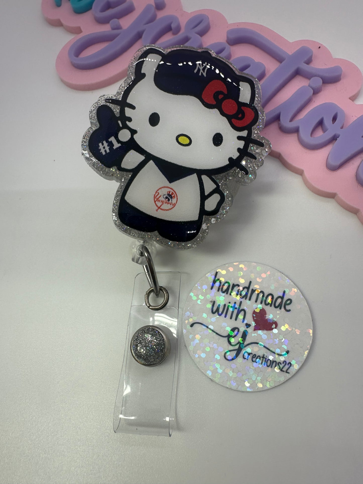 Kitty Baseball Badge Reel