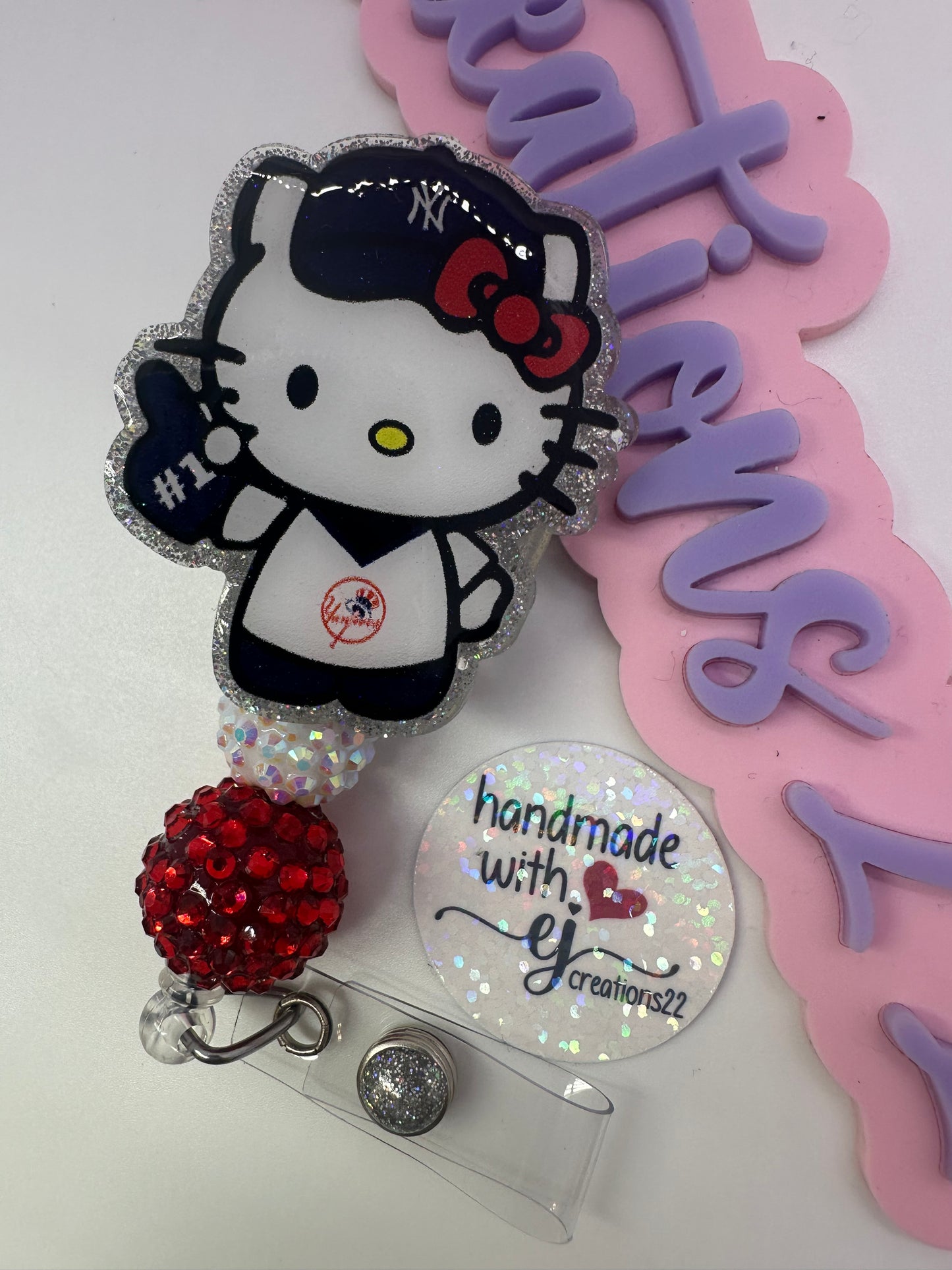 Kitty Baseball Badge Reel