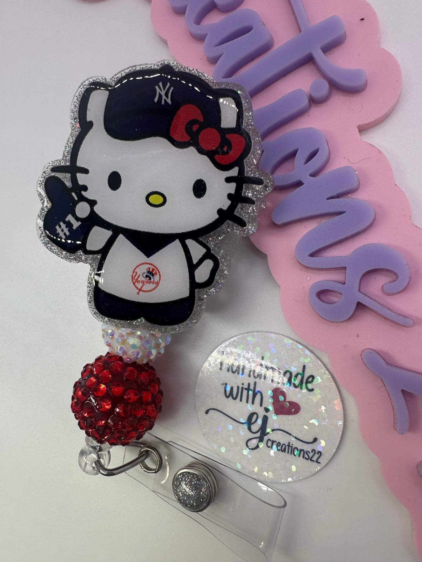 Kitty Baseball Badge Reel