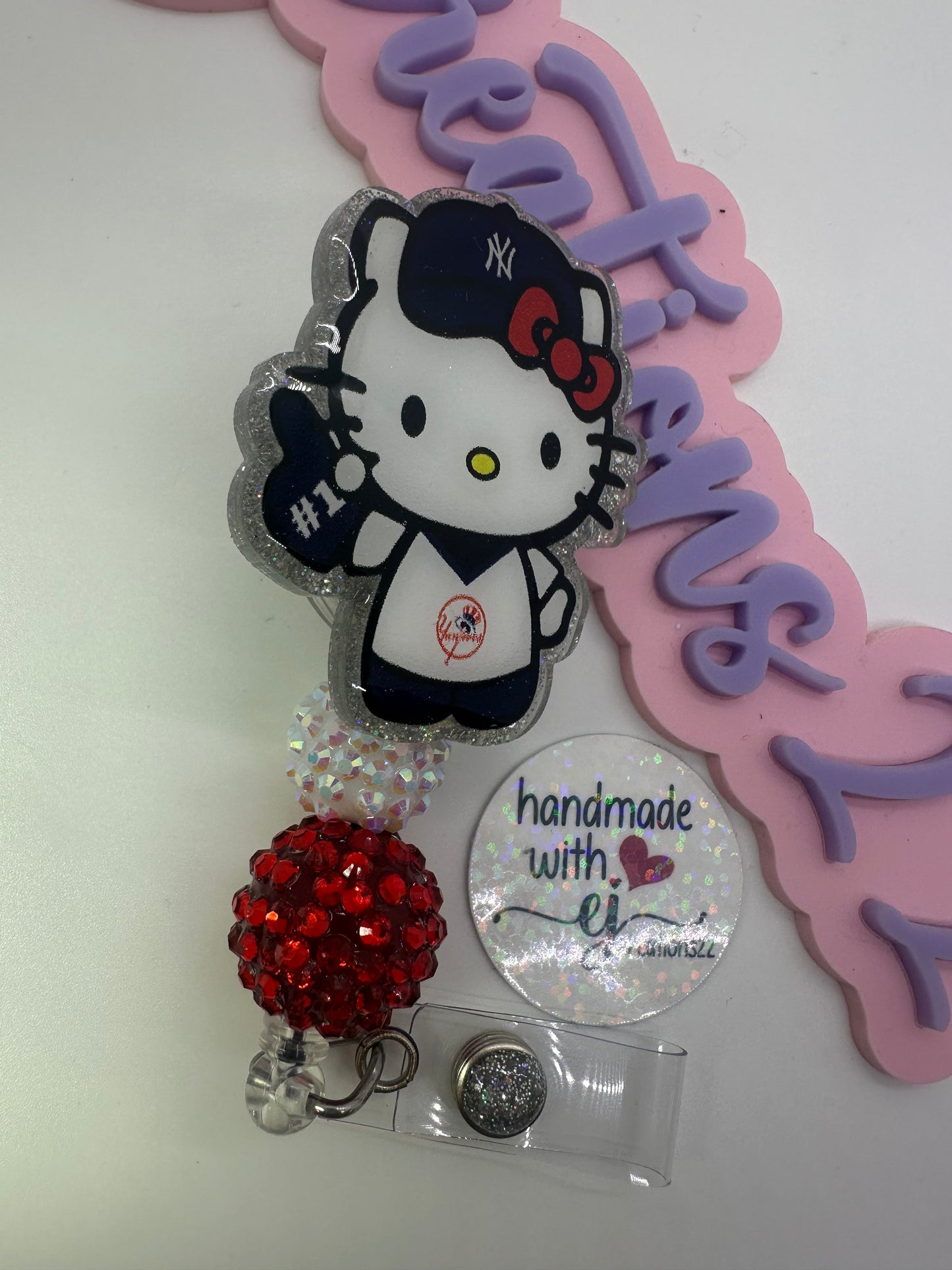 Kitty Baseball Badge Reel