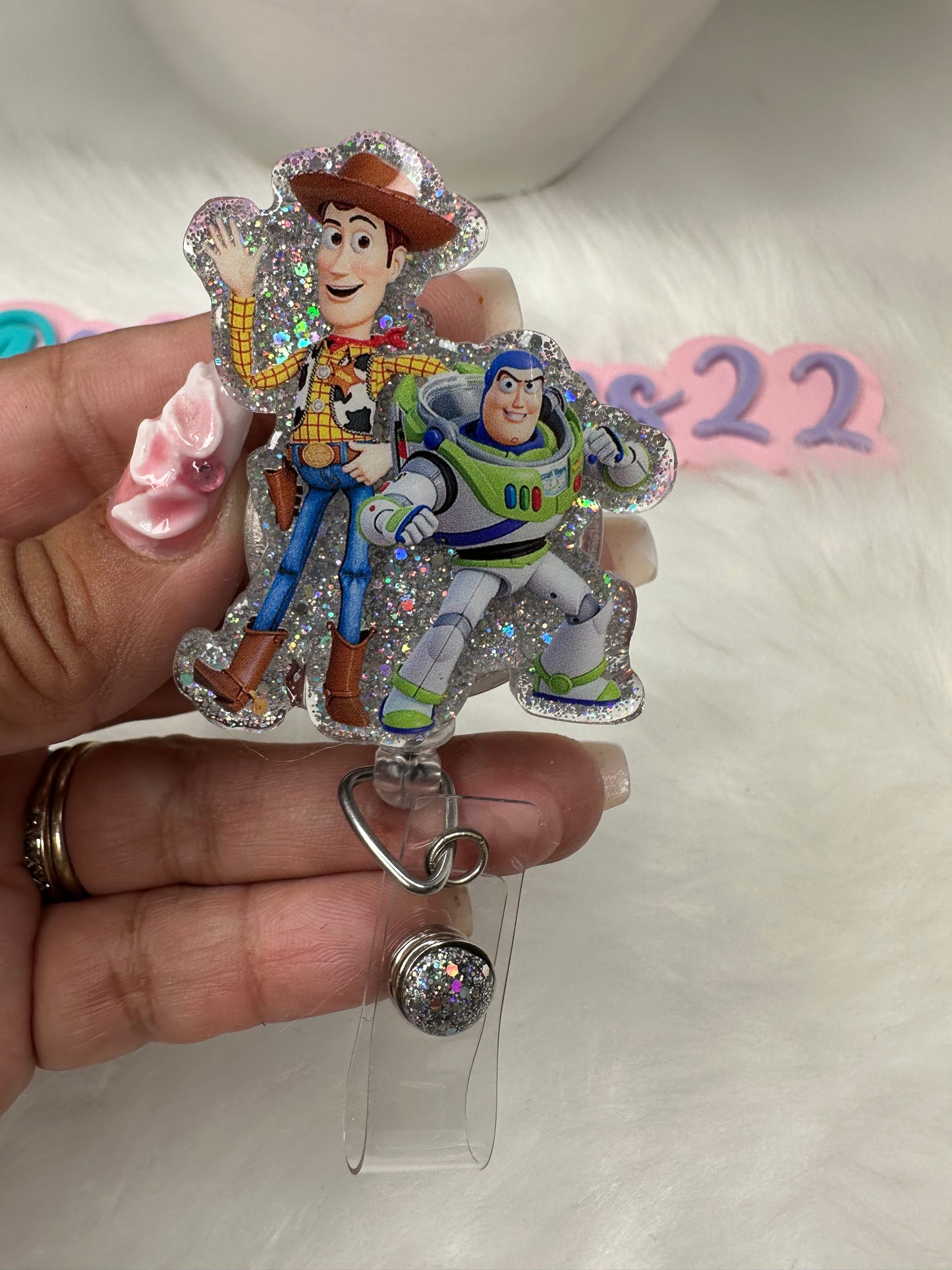 Woody and Buzz Badge Reel