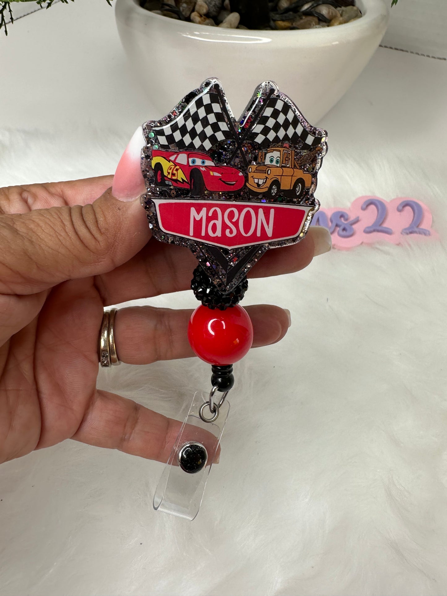 Lighting and Tow Truck Badge Reel