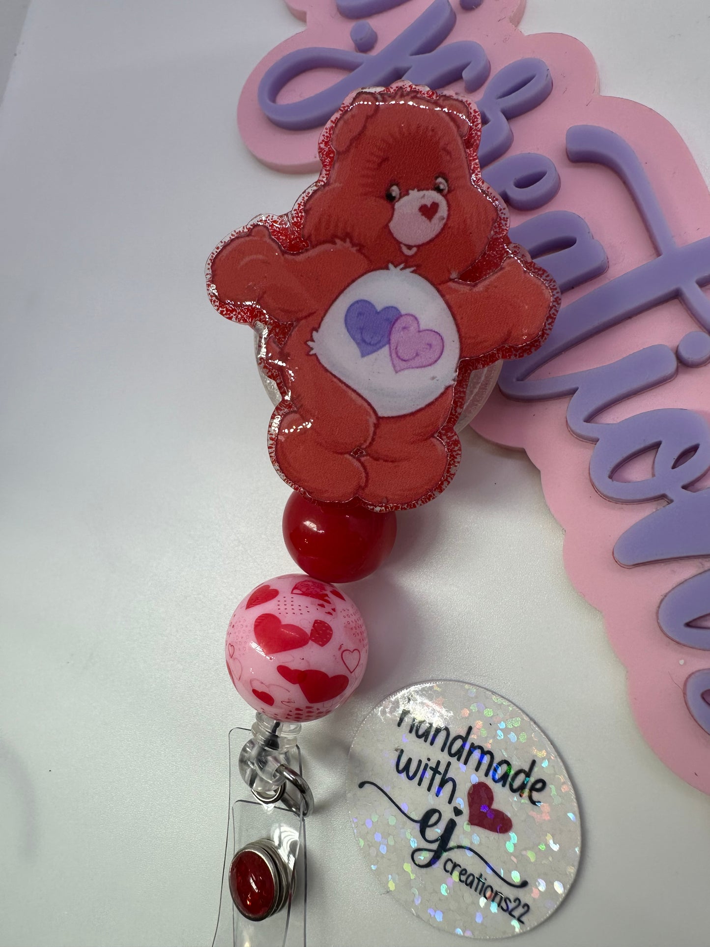 Always there Bear Badge Reel