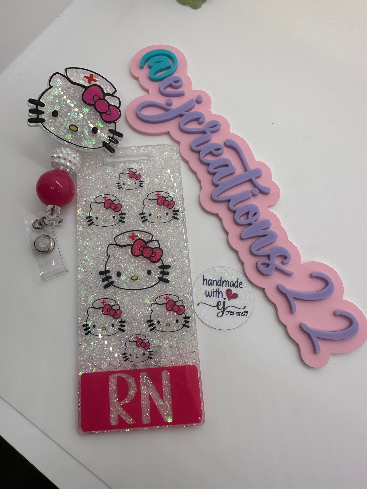 Extended Kitty Nurse Badge Buddy Set