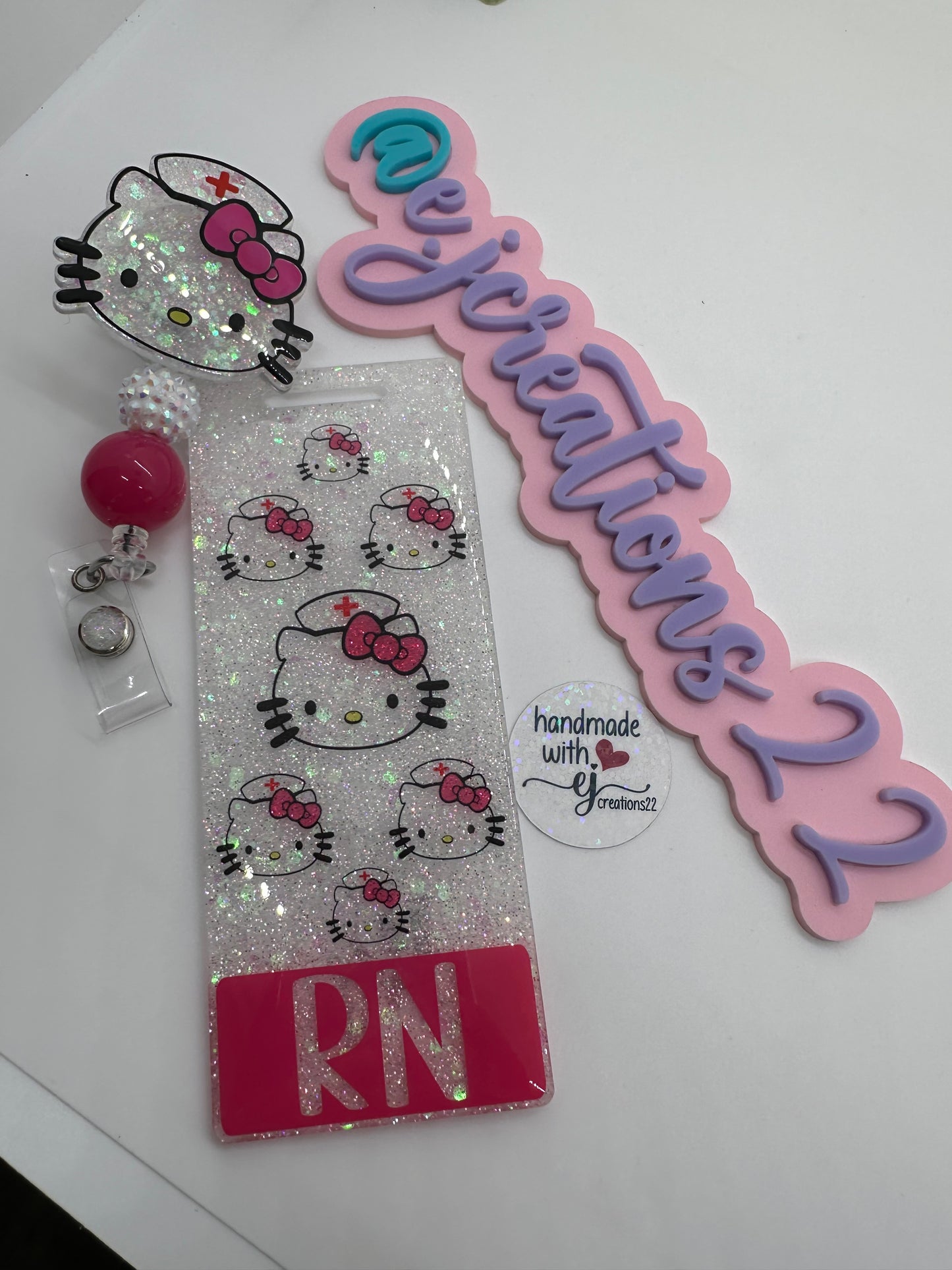 Extended Kitty Nurse Badge Buddy Set