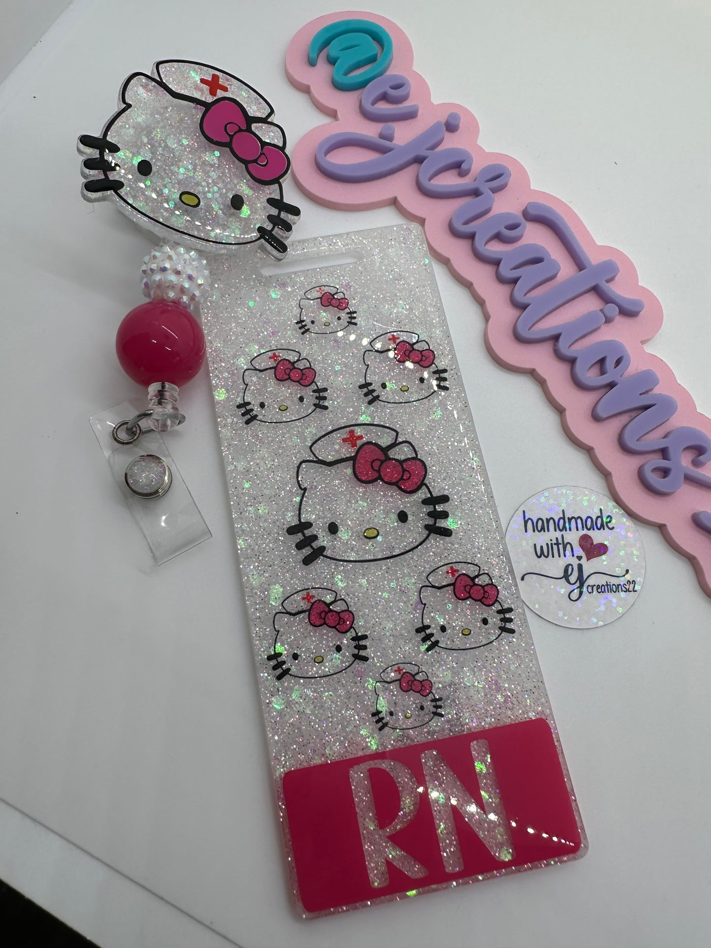 Extended Kitty Nurse Badge Buddy Set