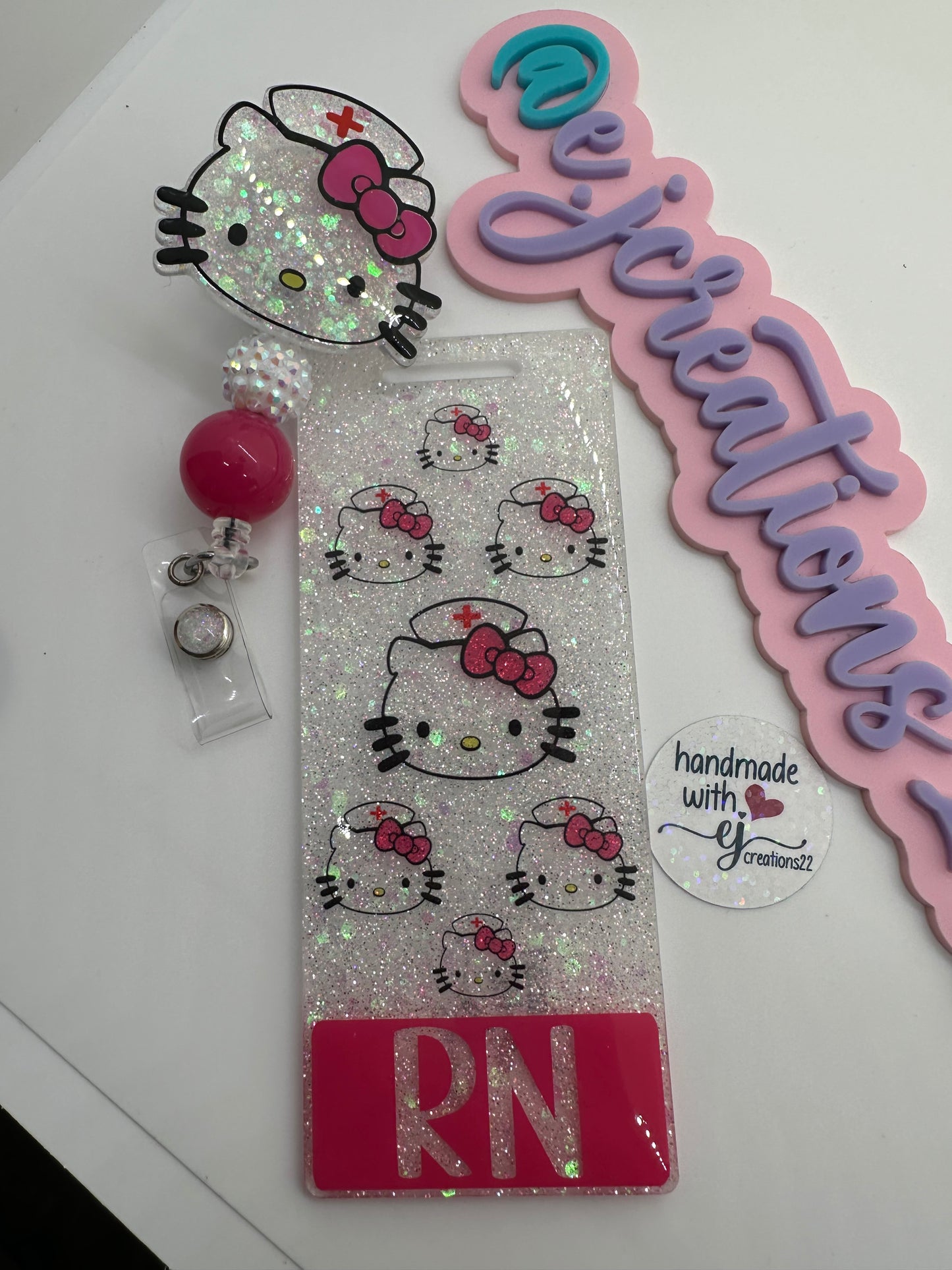 Extended Kitty Nurse Badge Buddy Set