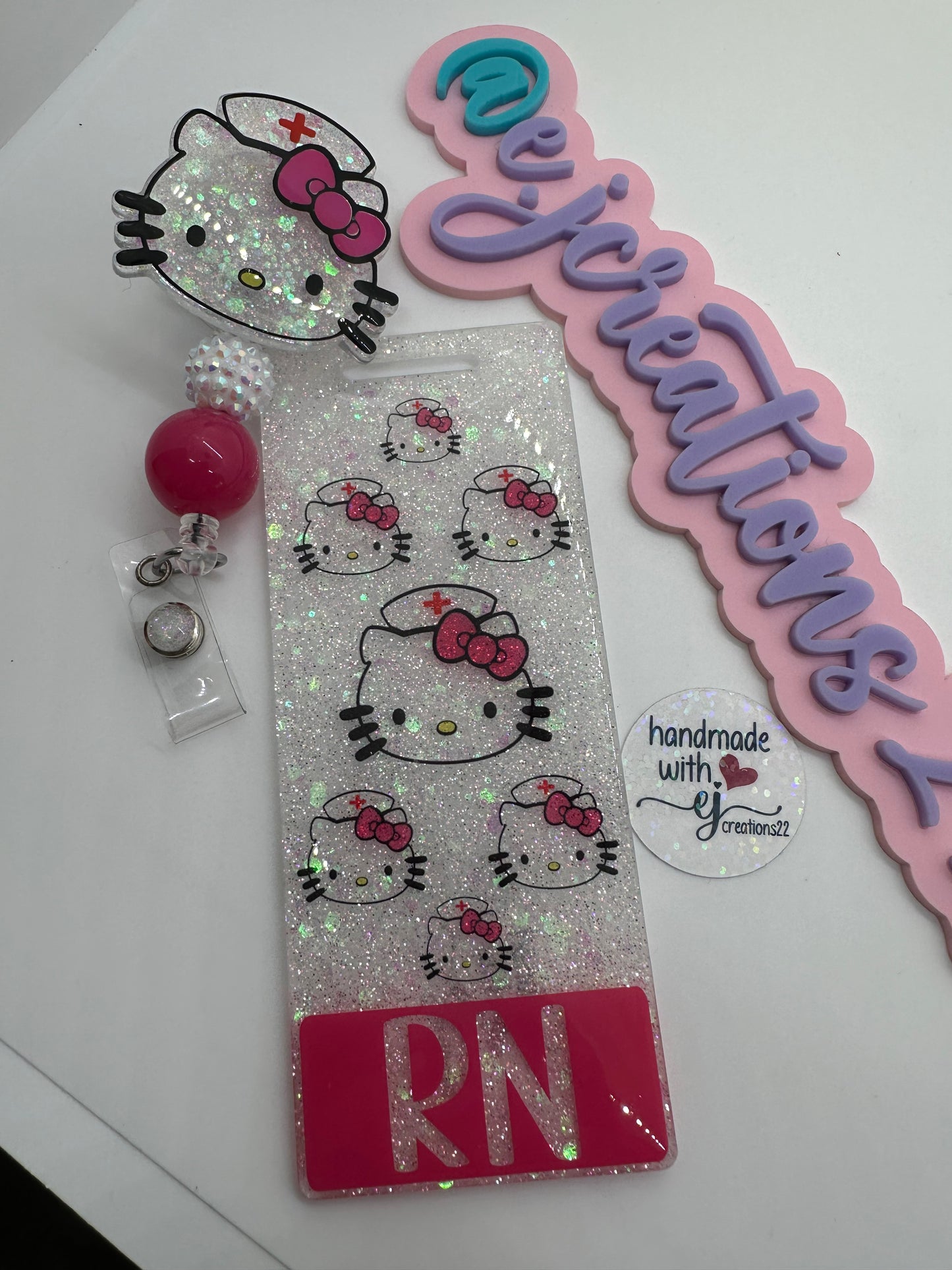 Extended Kitty Nurse Badge Buddy Set