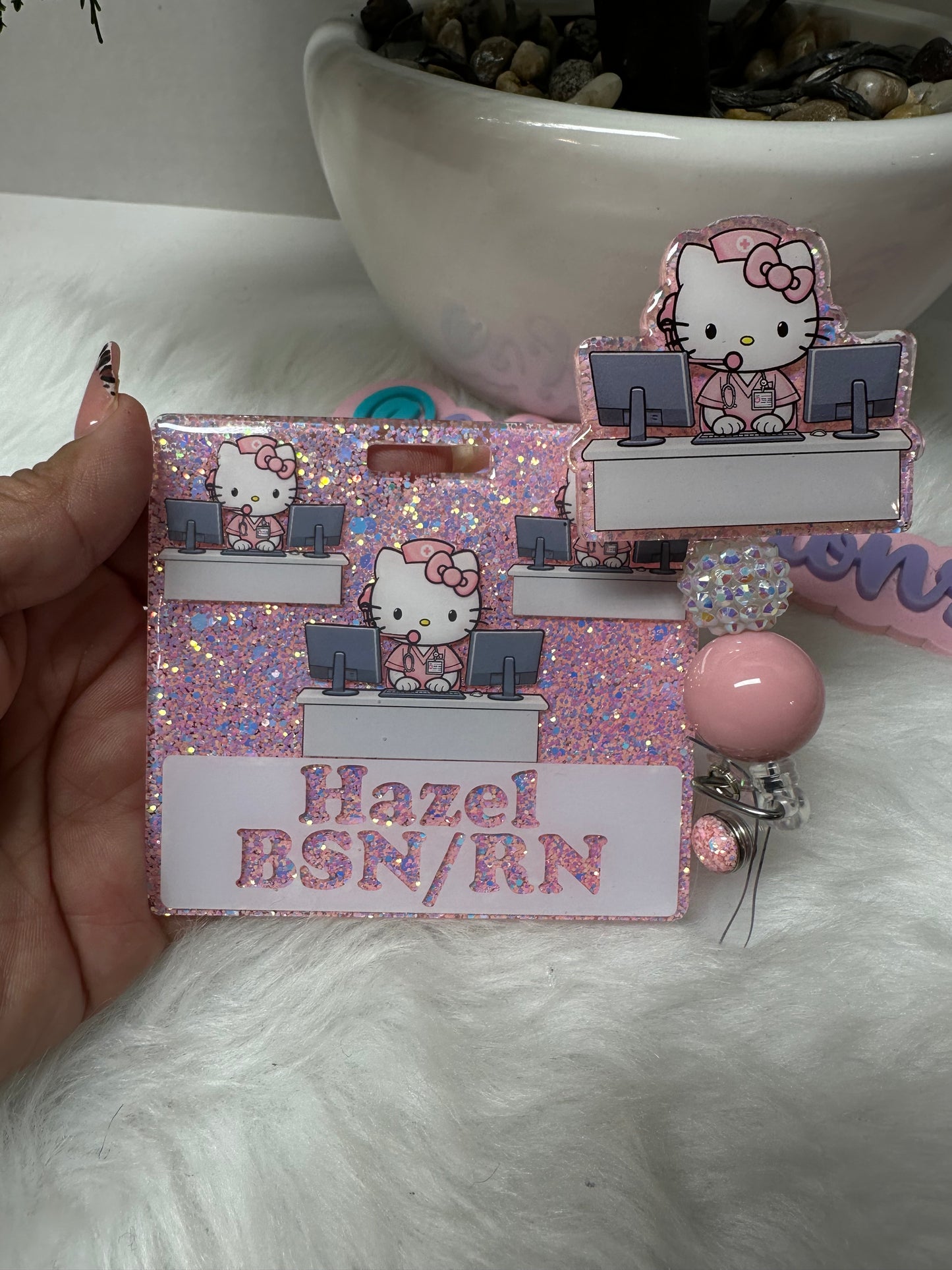 Kitty Admin / Unit Secretary Badge Buddy Set
