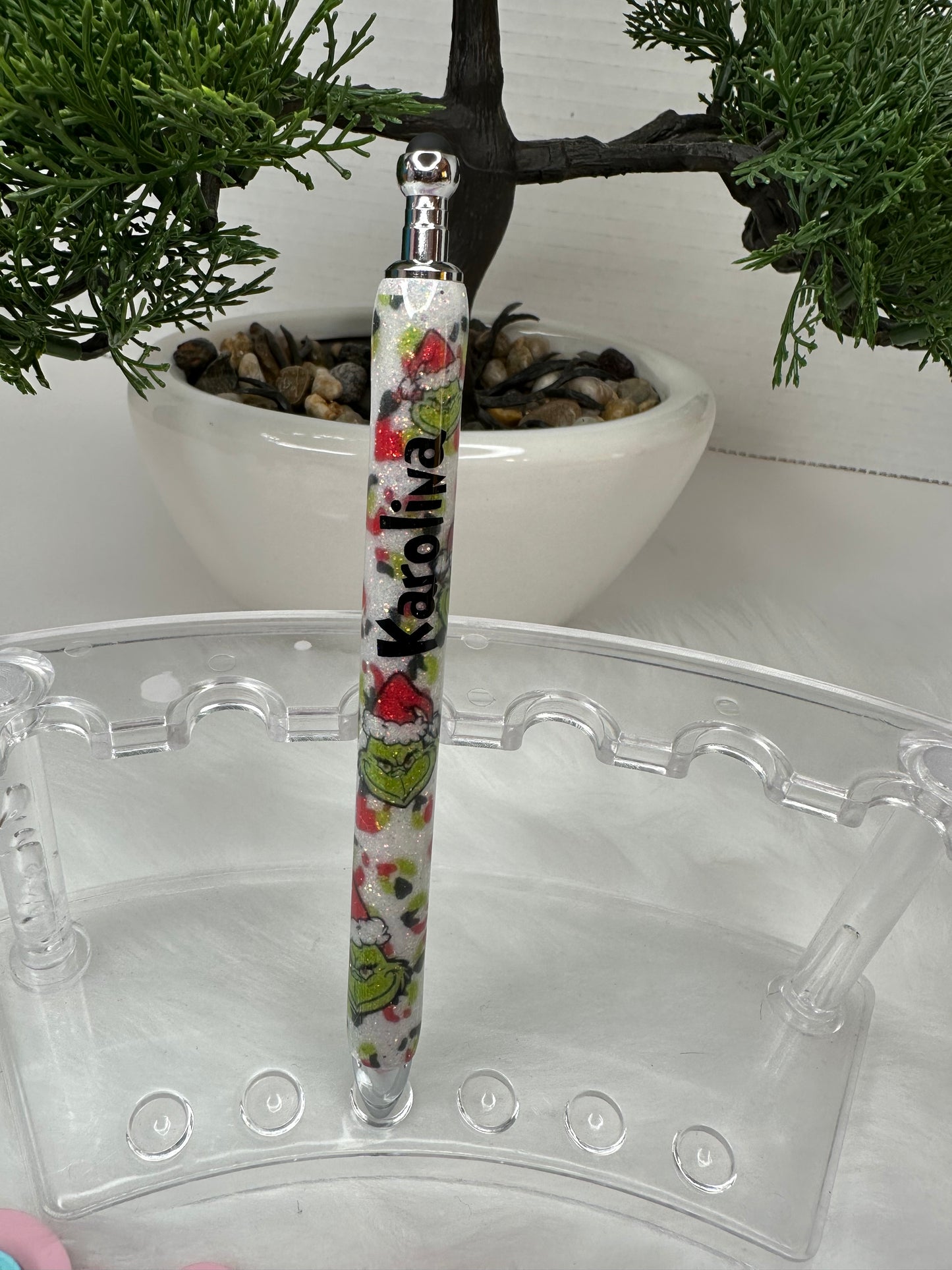 Epoxy Glitter Pen with Stylus