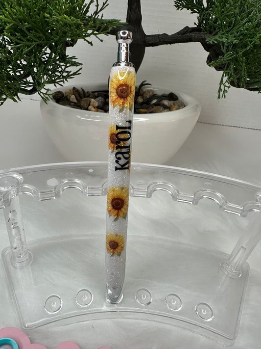 Epoxy Glitter Pen with Stylus