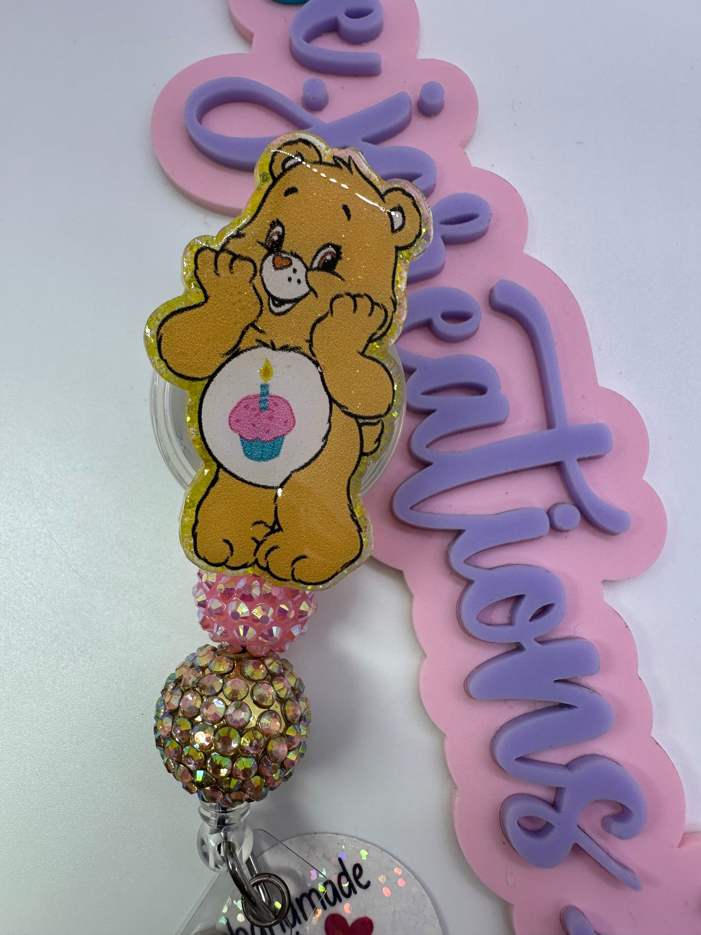 Birthday  Bear Badge Reel