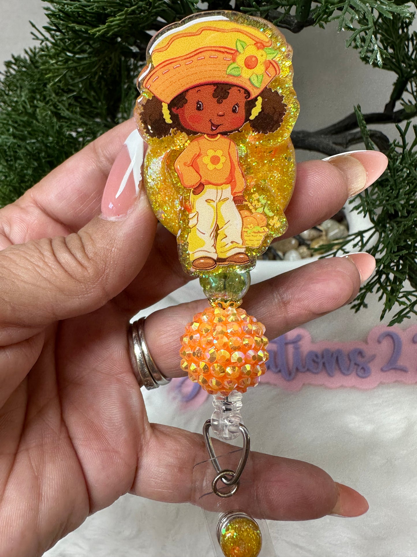 Orange Blossom Badge Reel