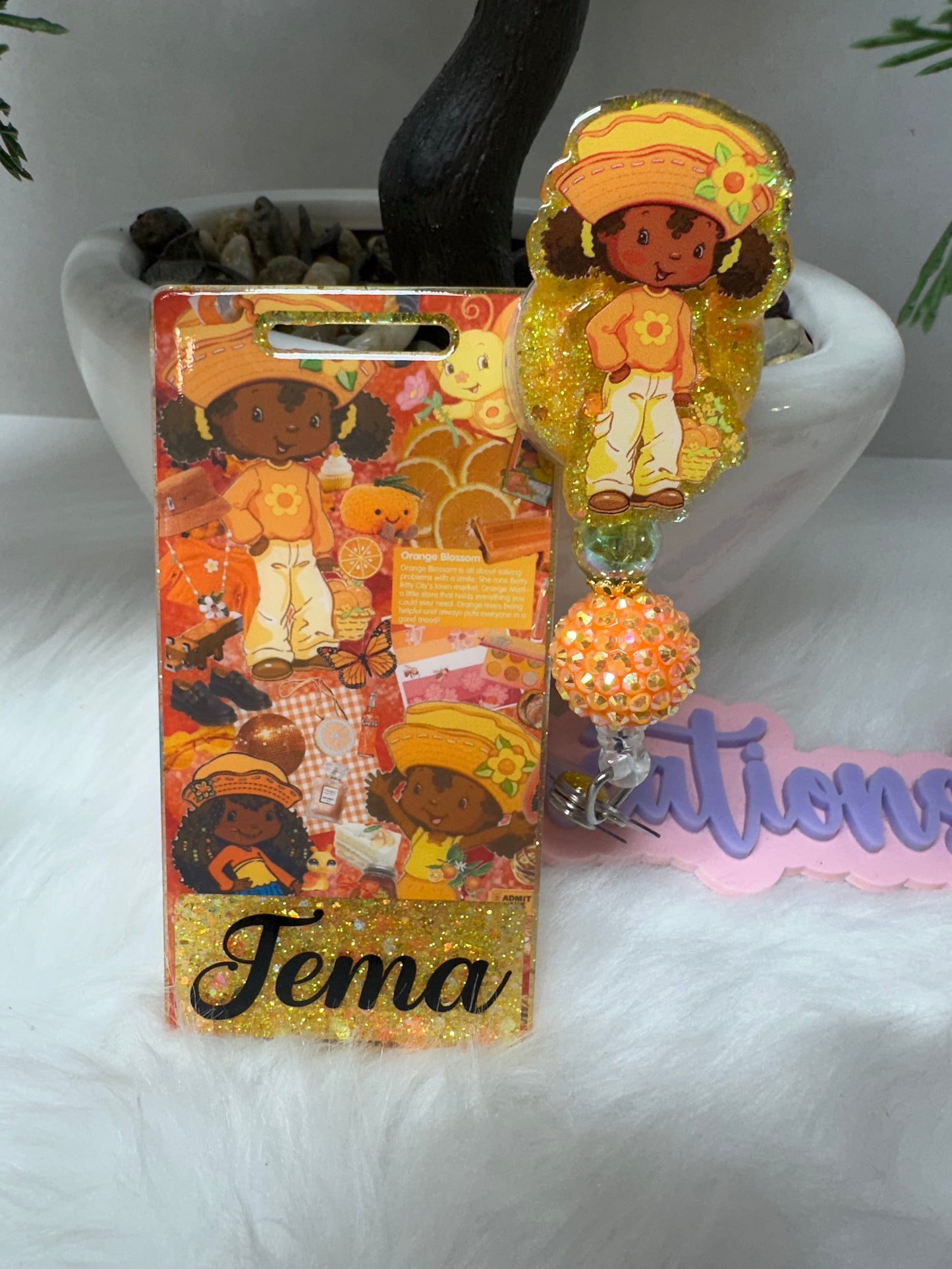 Orange Blossom Badge Buddy Set