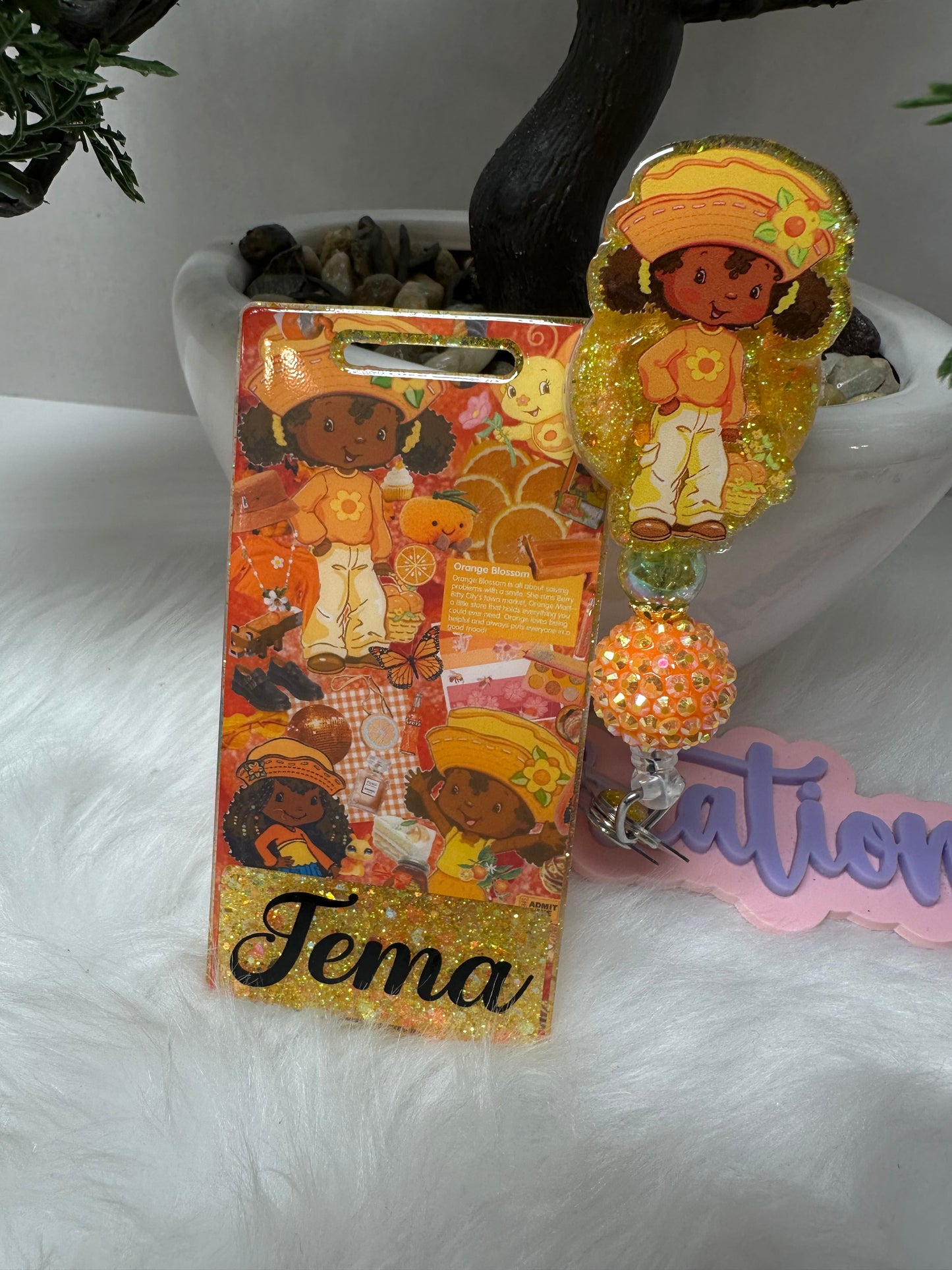 Orange Blossom Badge Buddy Set