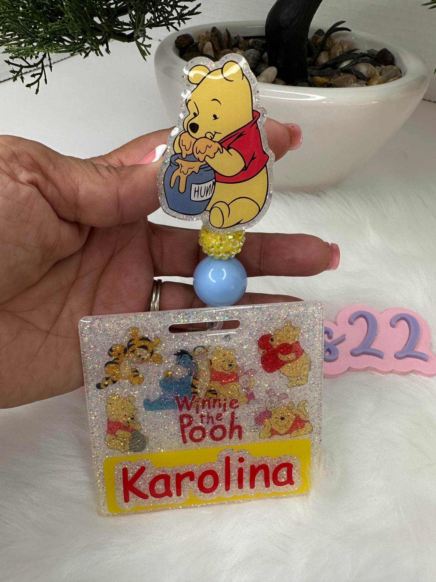 Yellow Bear Badge Buddy Set