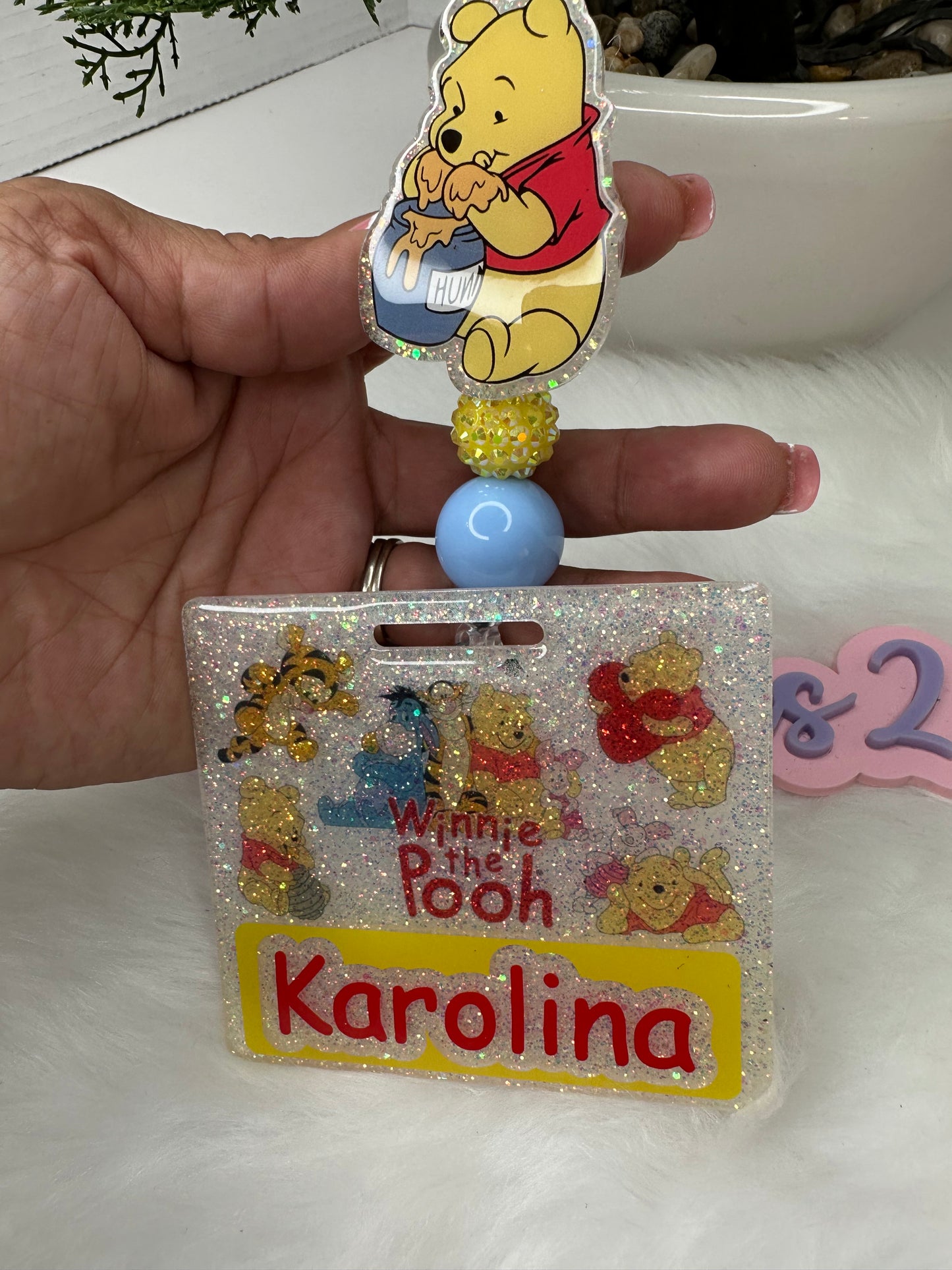 Yellow Bear Badge Buddy Set