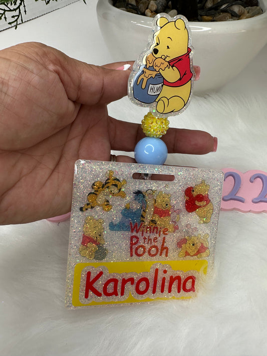 Yellow Bear Badge Buddy Set
